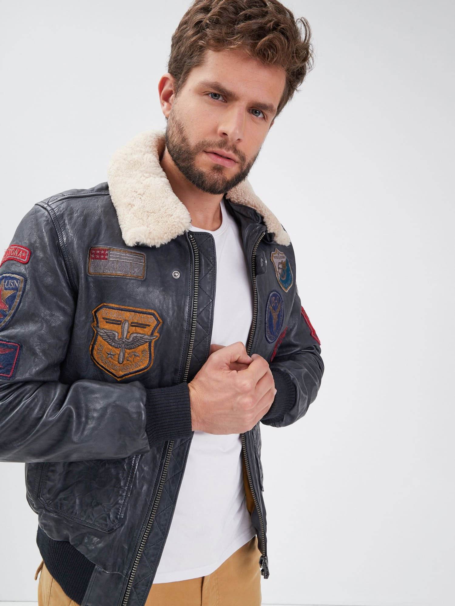 Mythic - Blouson air force cuir homme - Image 22
