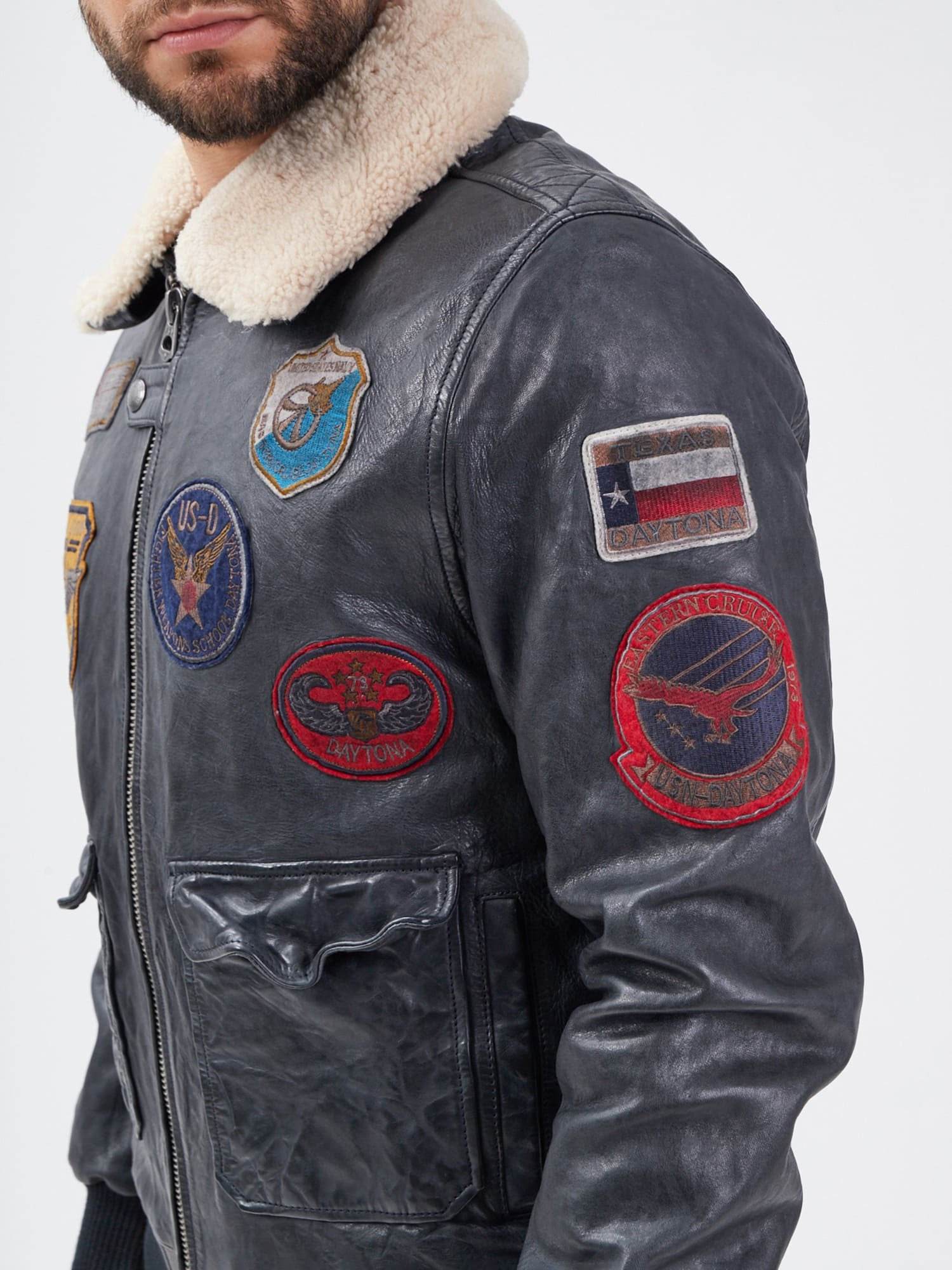 Mythic - Blouson air force cuir homme - Image 24