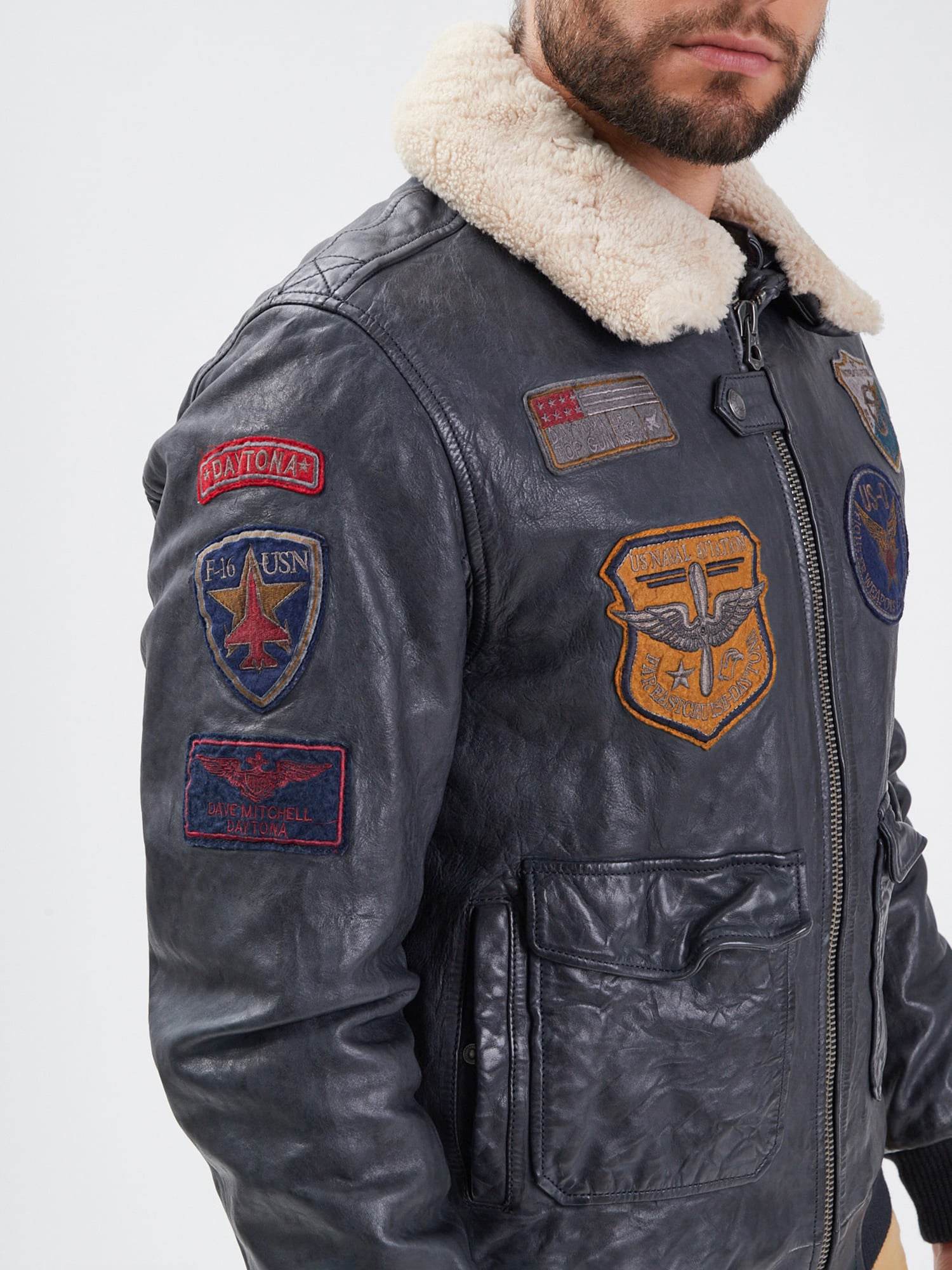 Mythic - Blouson air force cuir homme - Image 25