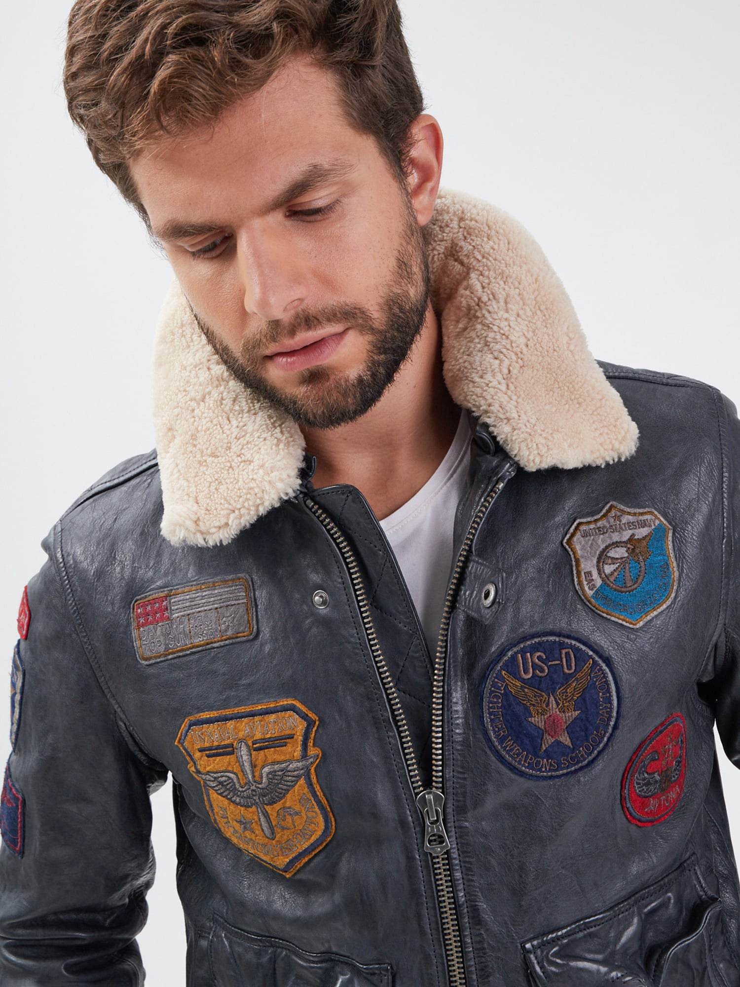 Mythic - Blouson air force cuir homme - Image 26