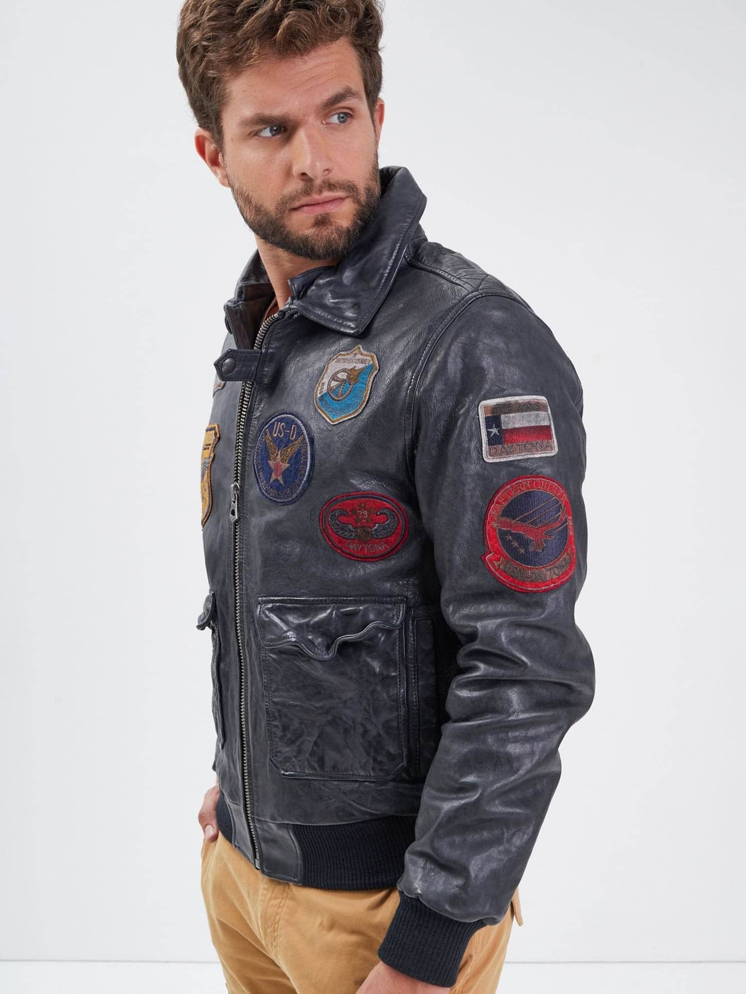 Mythic - Blouson air force cuir homme - Image 28
