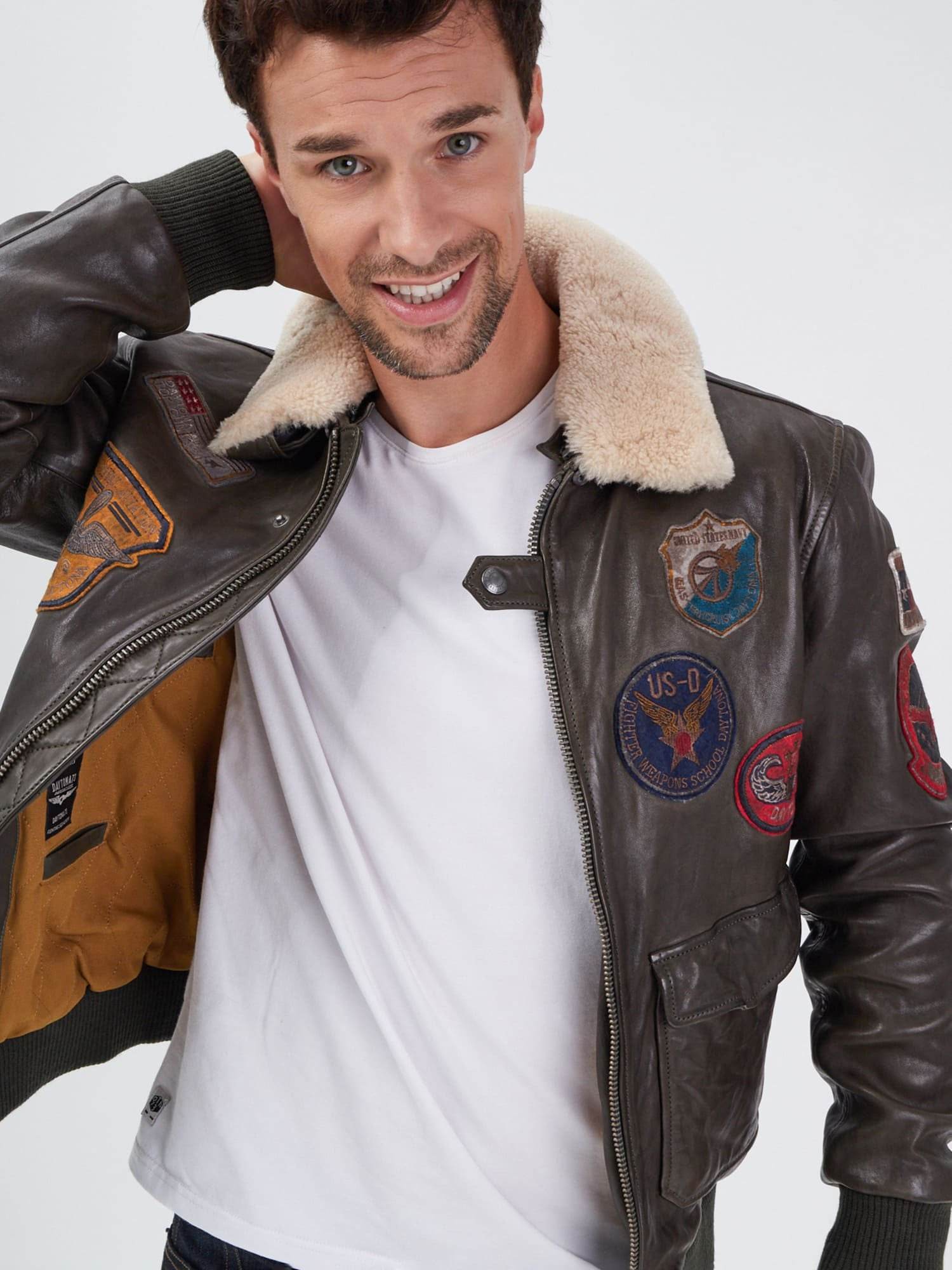 Mythic - Blouson air force cuir homme - Image 38