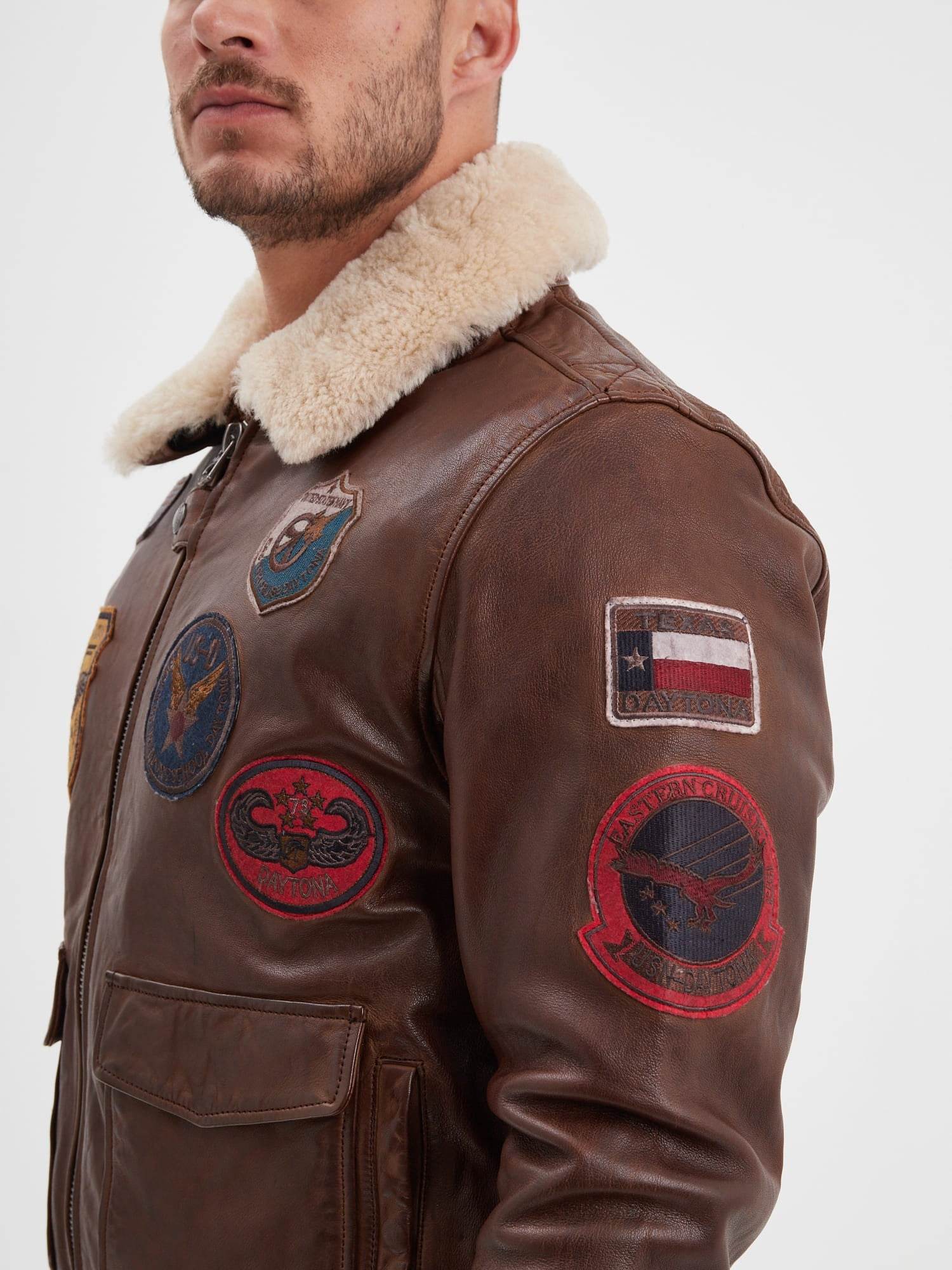 Mythic - Blouson air force cuir homme - Image 4