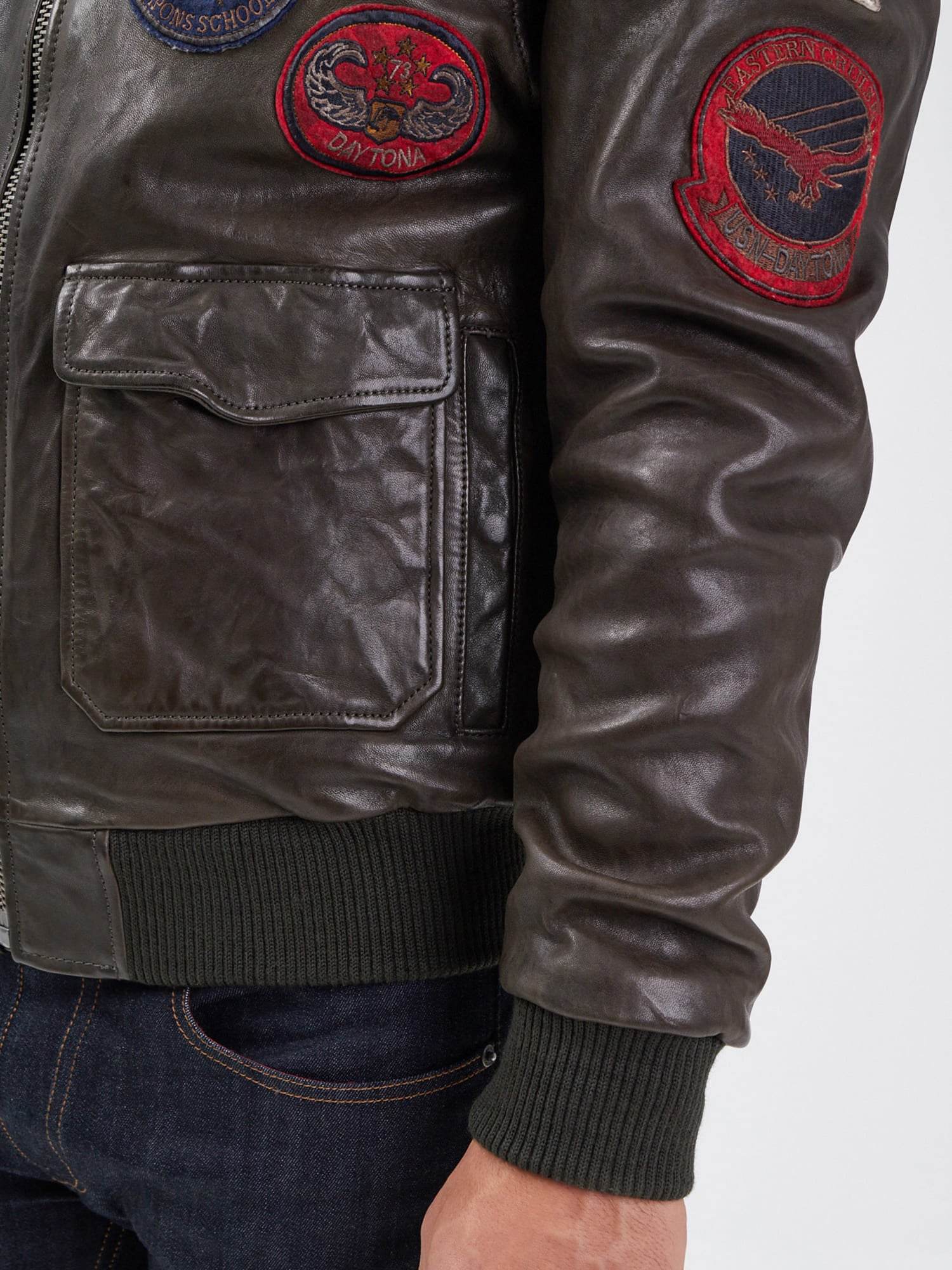 Mythic - Blouson air force cuir homme - Image 41