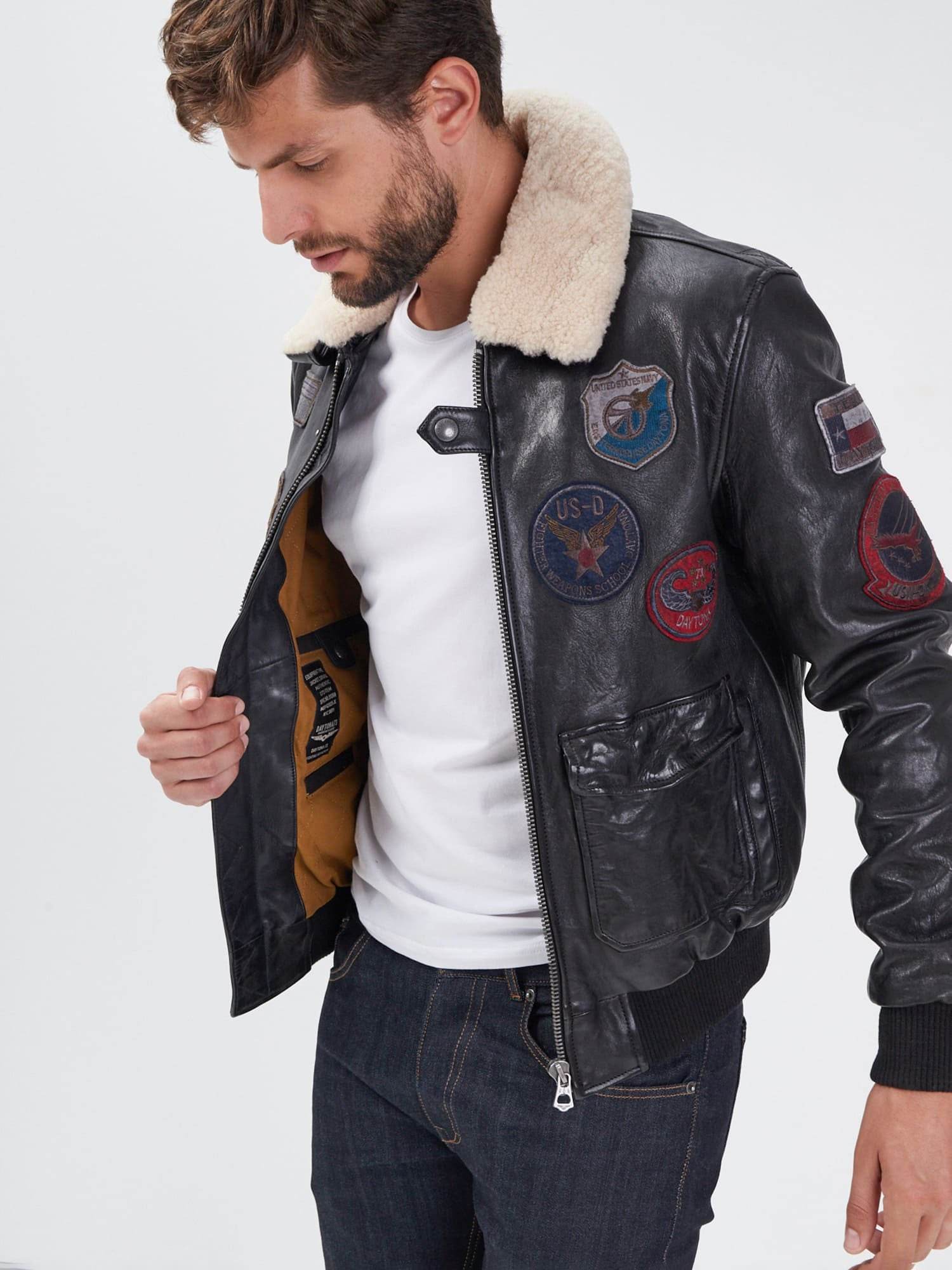 Mythic - Blouson air force cuir homme - Image 8