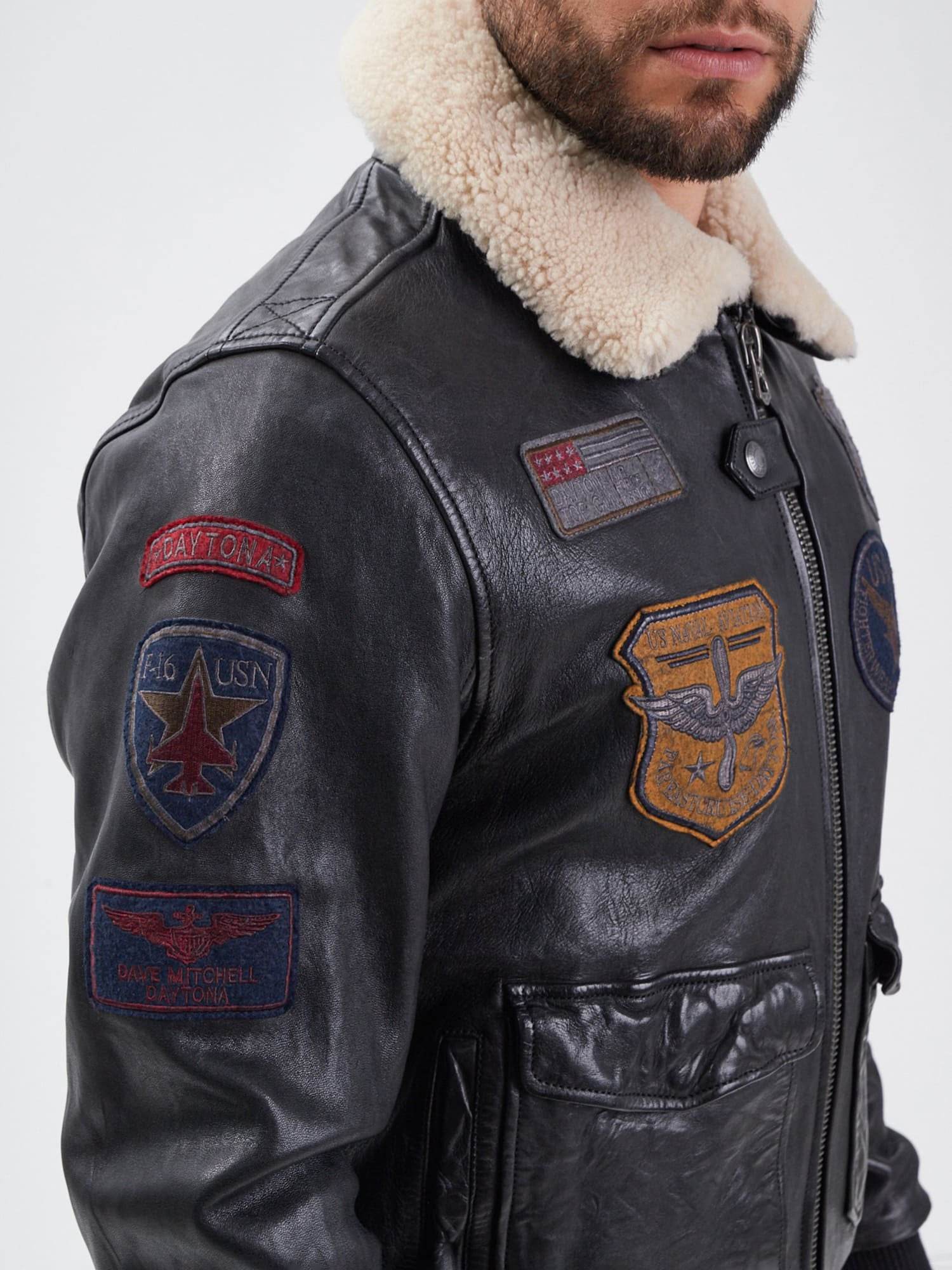 Mythic - Blouson air force cuir homme - Image 9