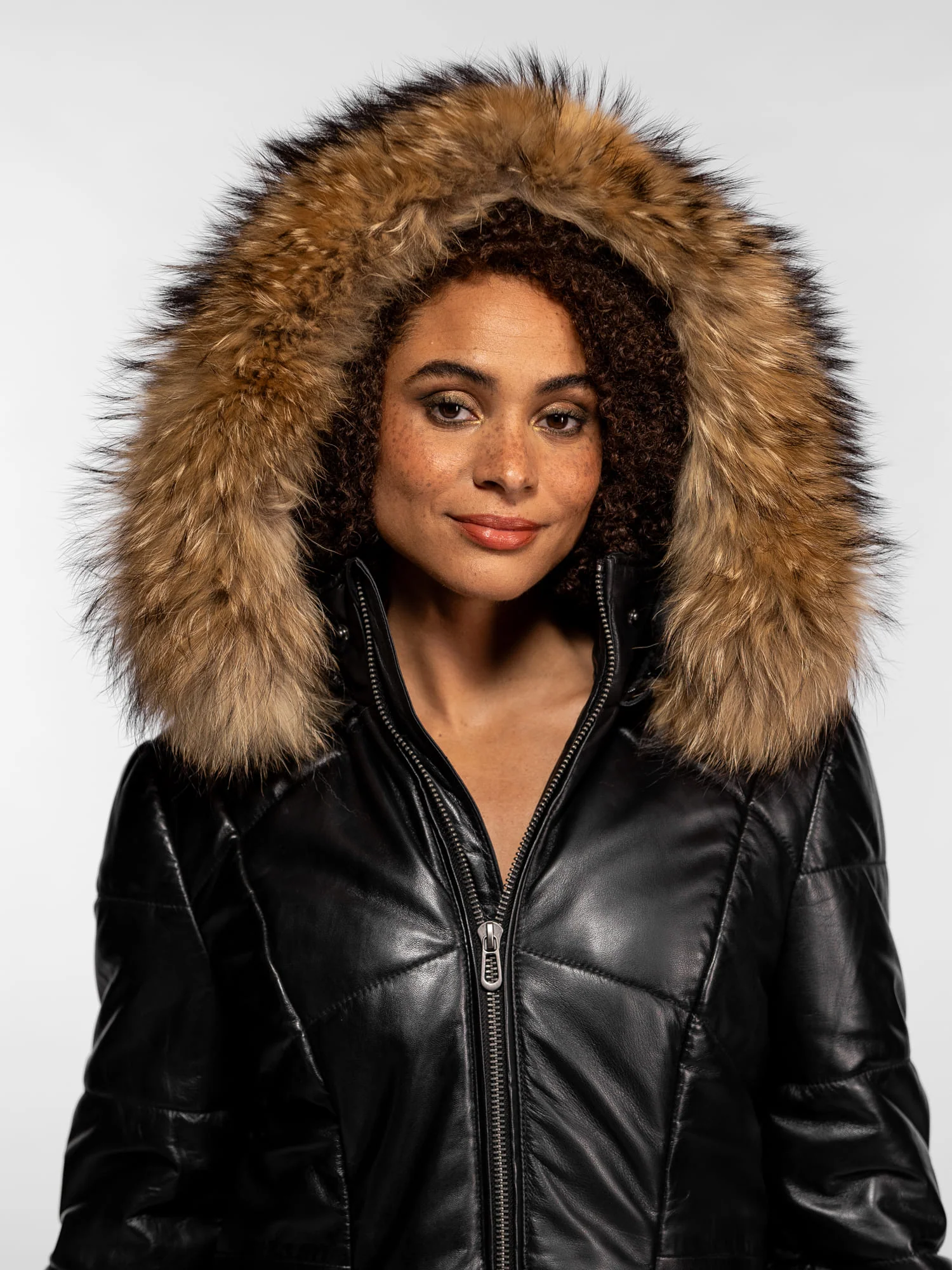 Nagel - Doudoune cuir femme - Image 4