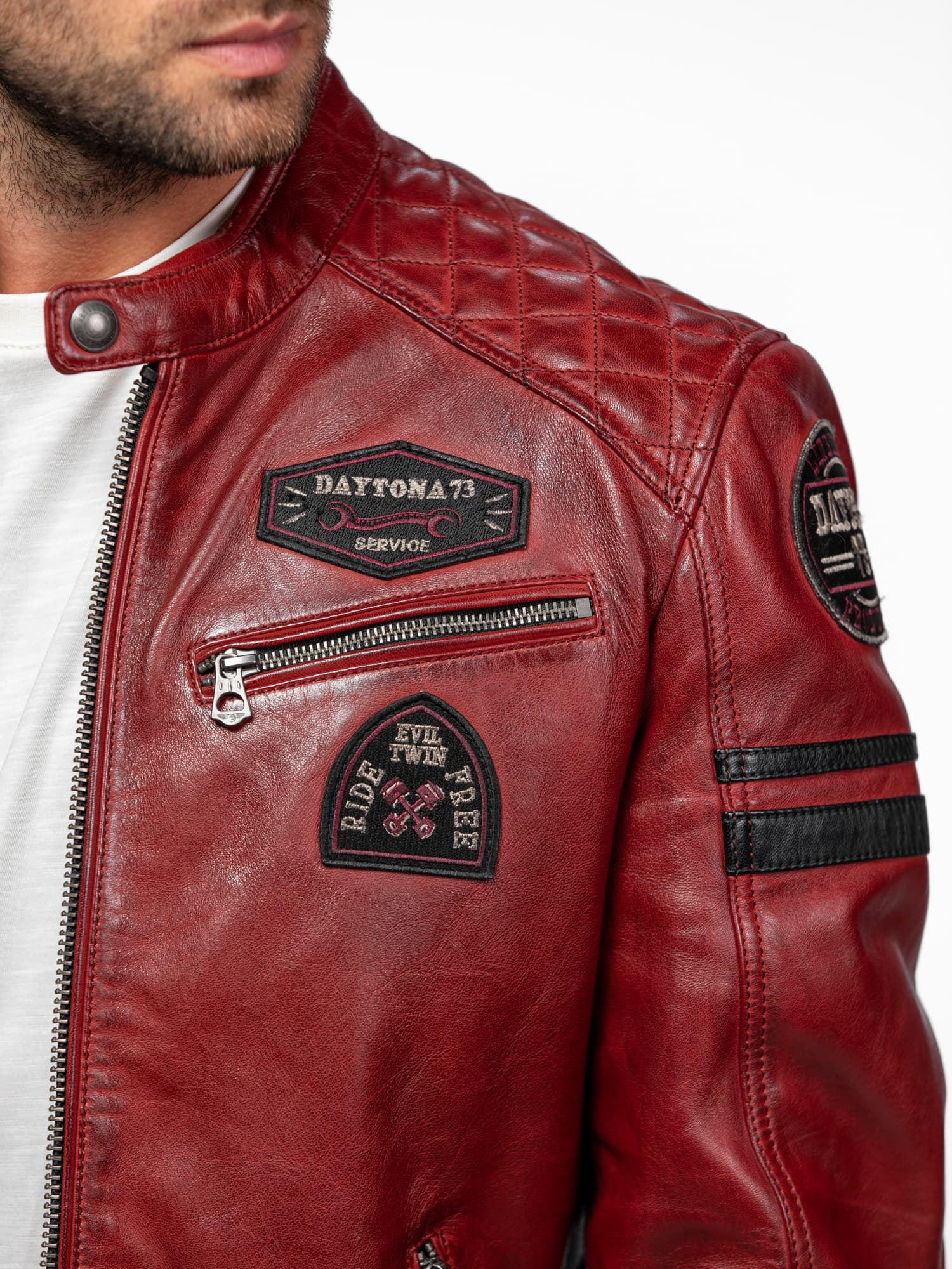Nieto - Blouson cuir motard - Image 11