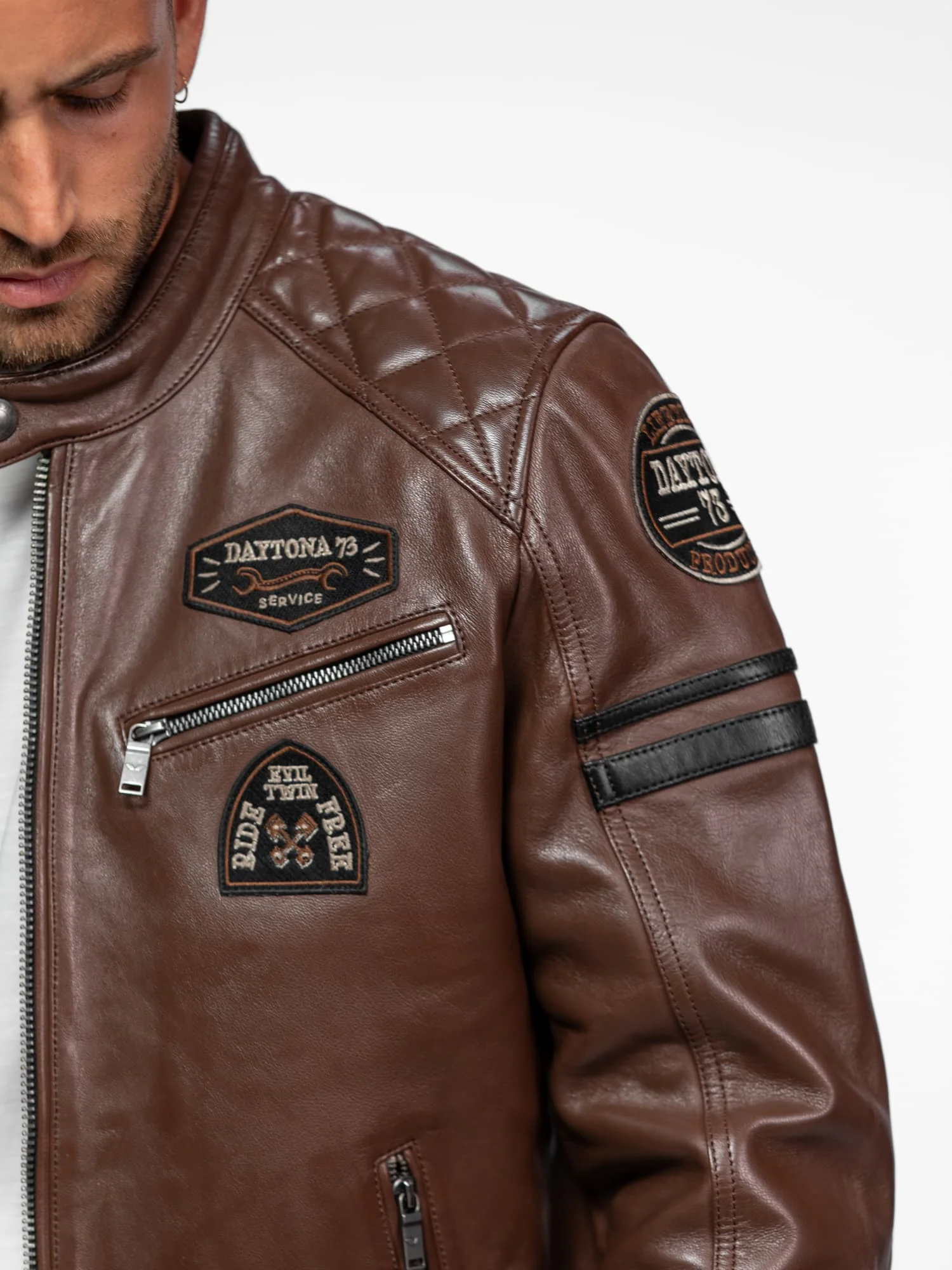 Nieto - Blouson cuir motard - Image 17