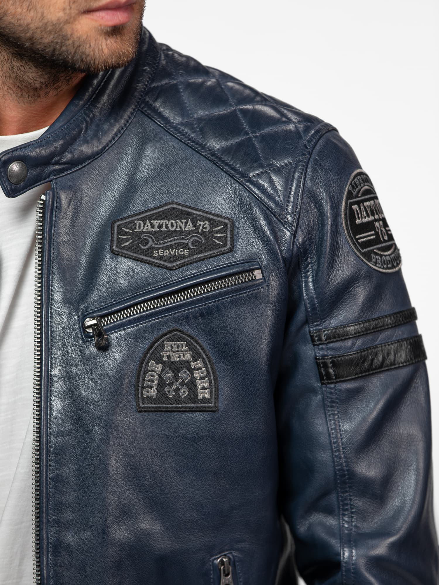 Nieto - Blouson cuir motard - Image 2