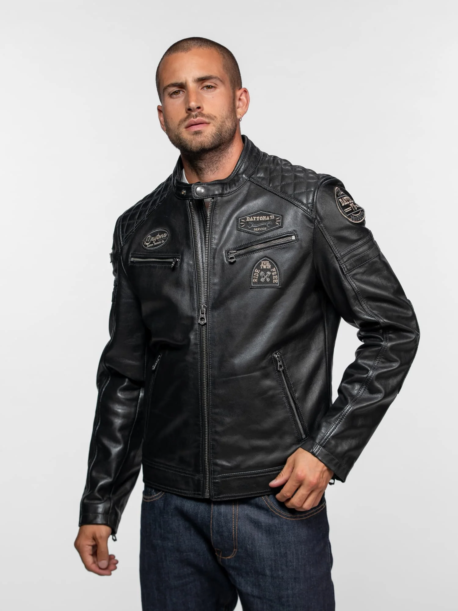 Nieto - Blouson cuir motard - Image 26