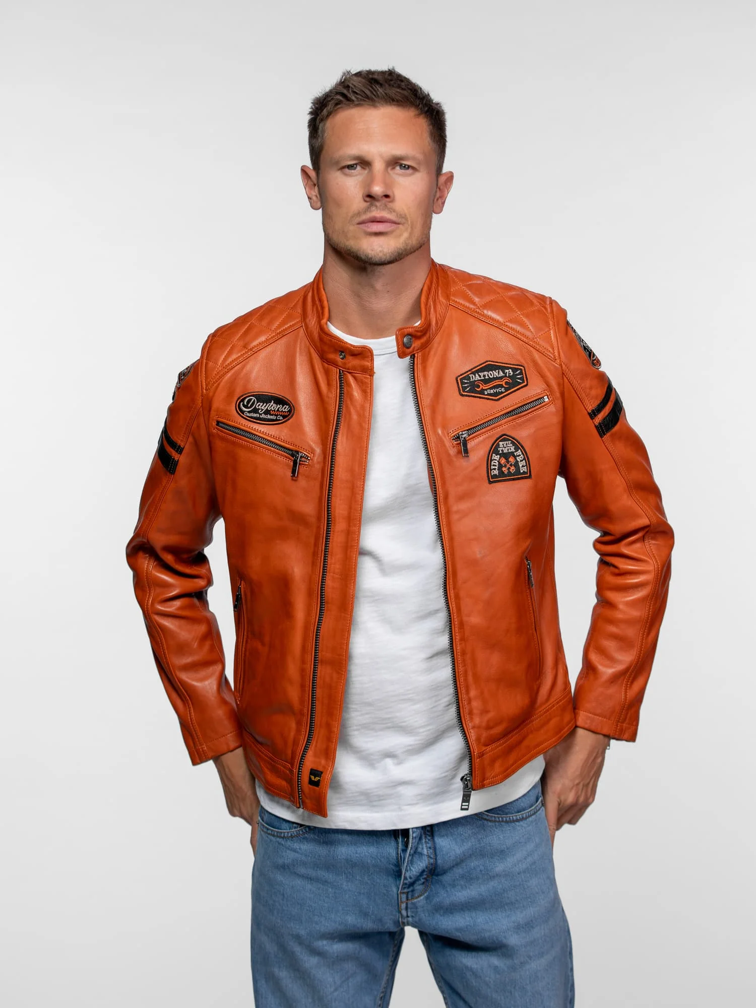 Nieto - Blouson cuir motard - Image 29