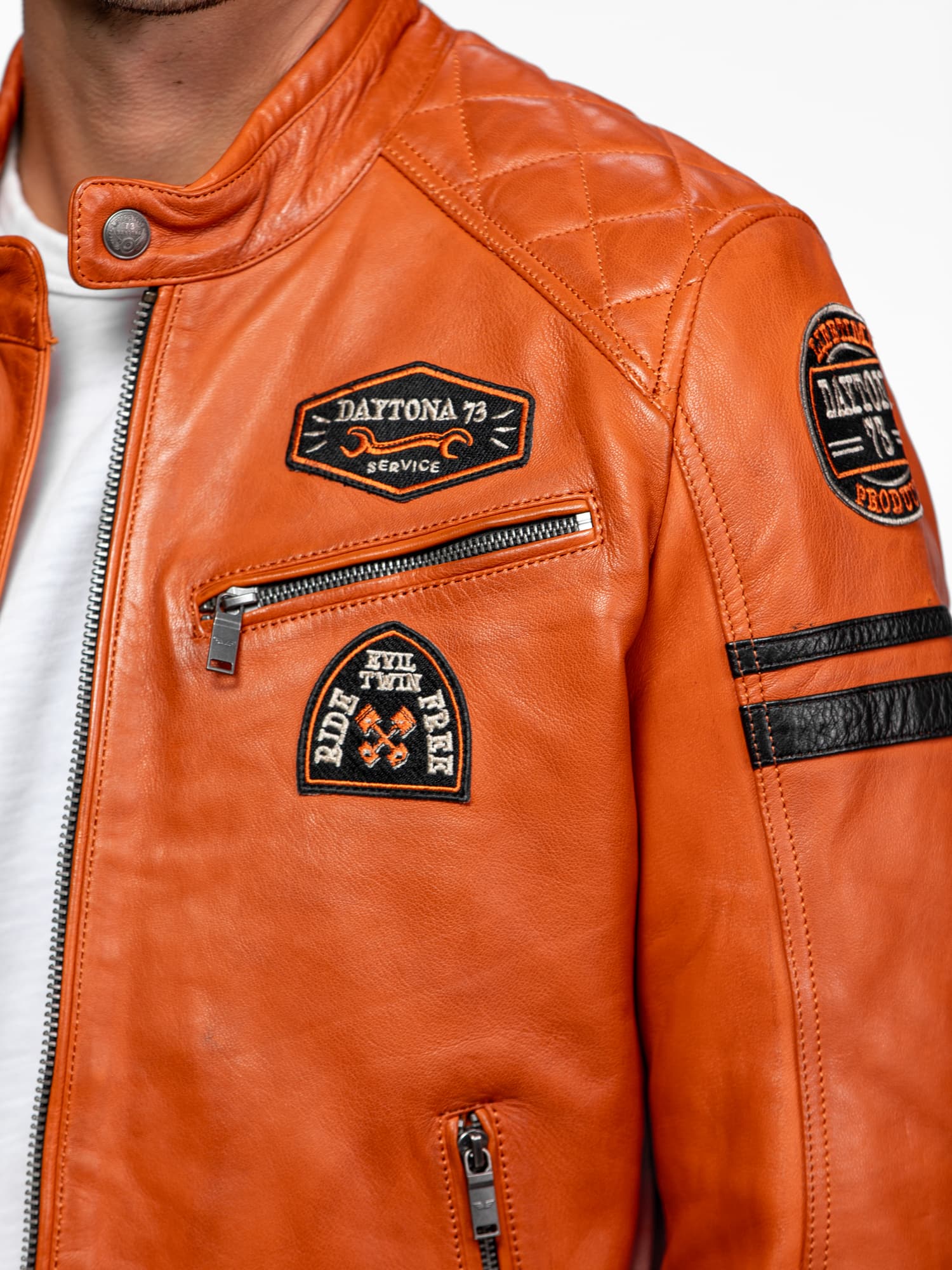 Nieto - Blouson cuir motard - Image 30