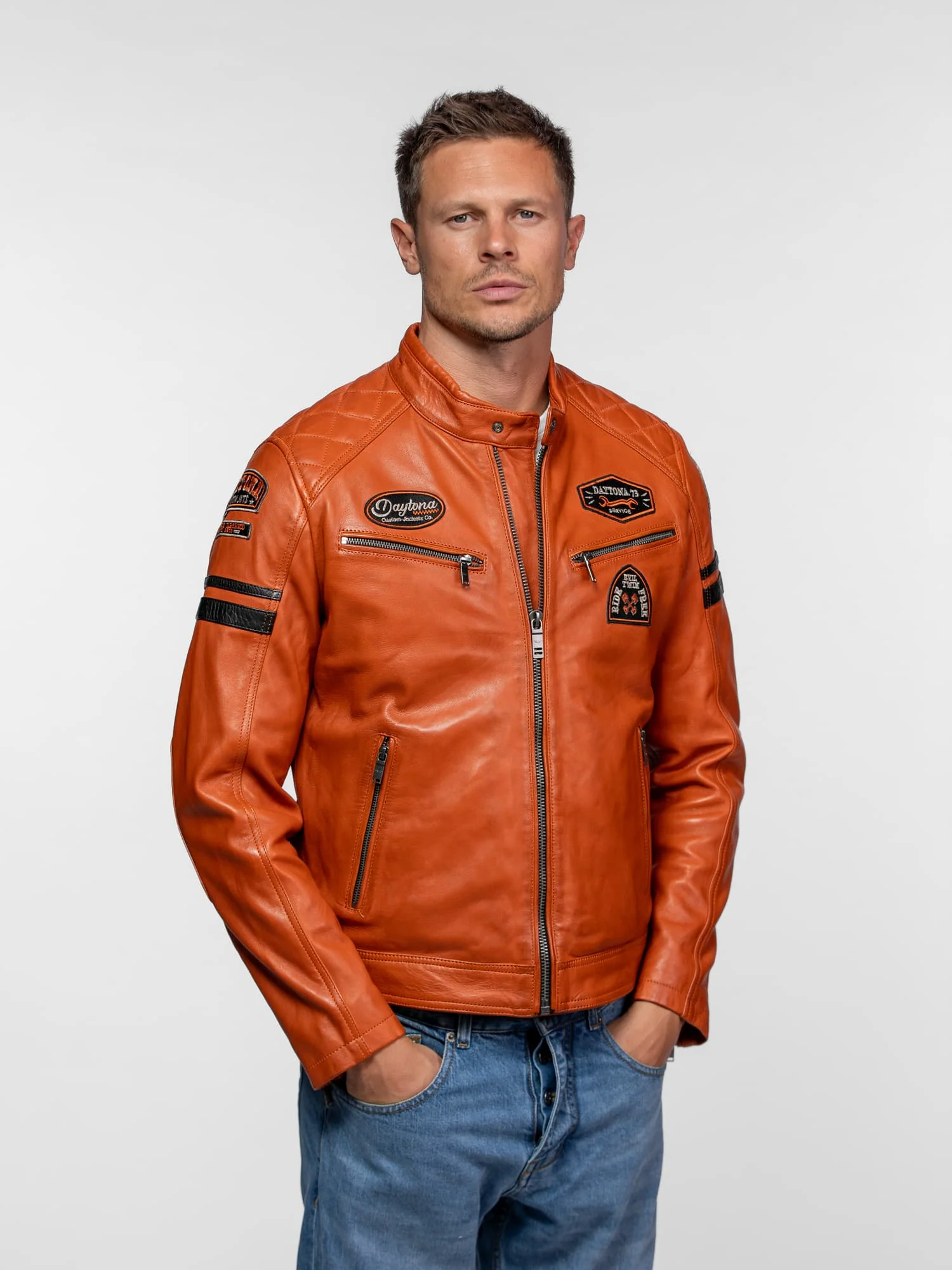 Nieto - Blouson cuir motard - Image 35