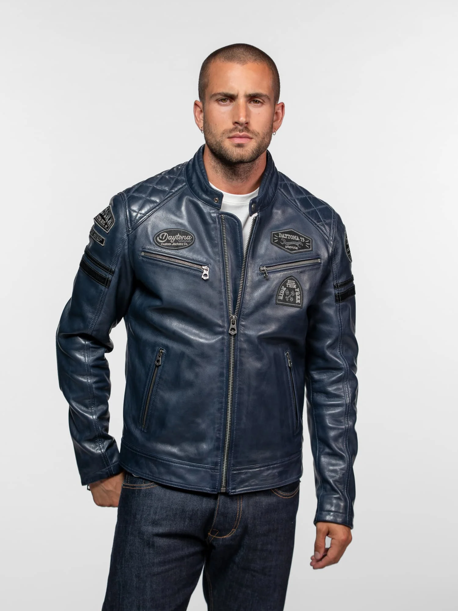 Nieto - Blouson cuir motard - Image 5