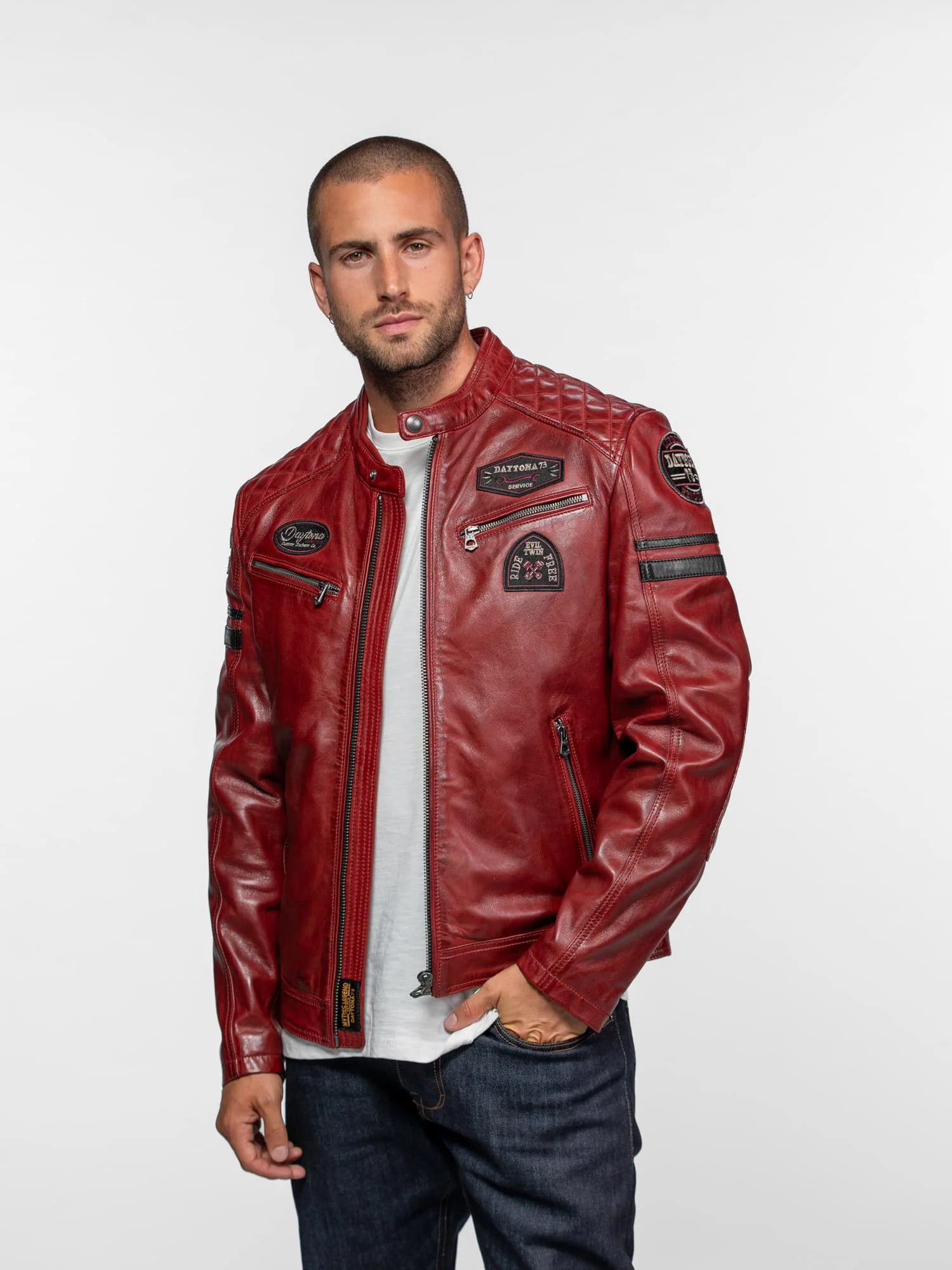 Nieto - Blouson cuir motard - Image 7