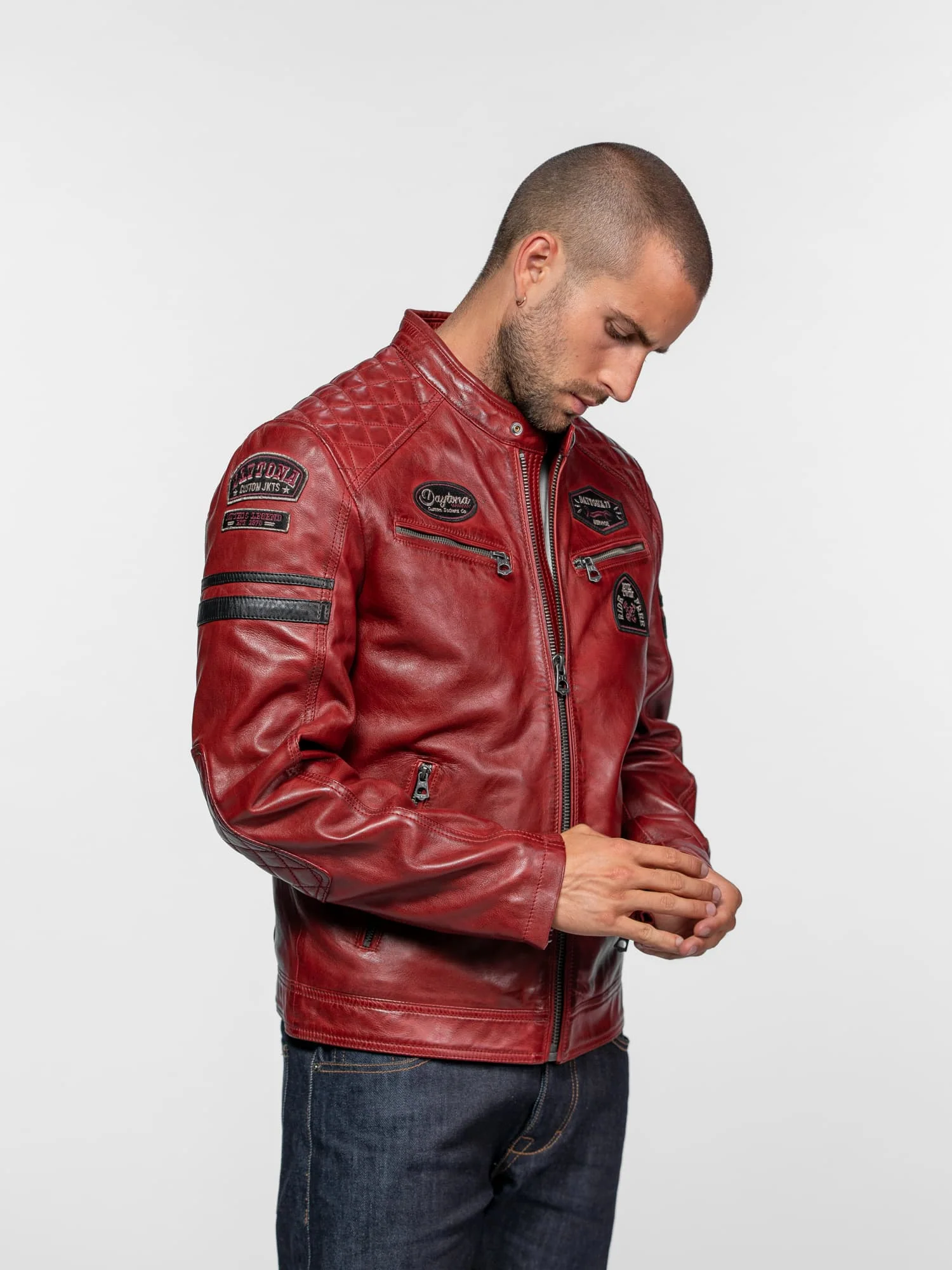Nieto - Blouson cuir motard - Image 9