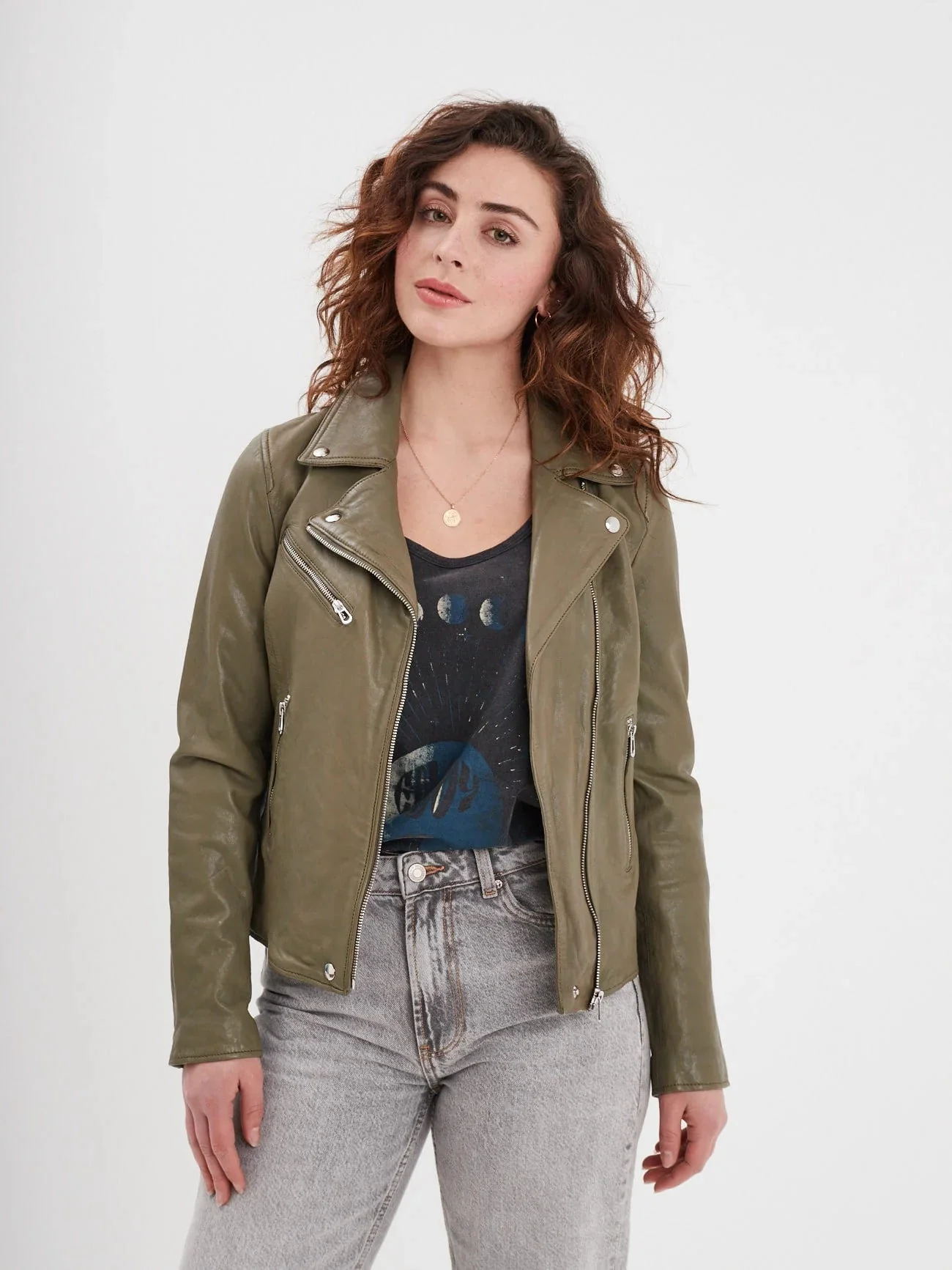 Olympe - Blouson biker cuir femme - Image 101