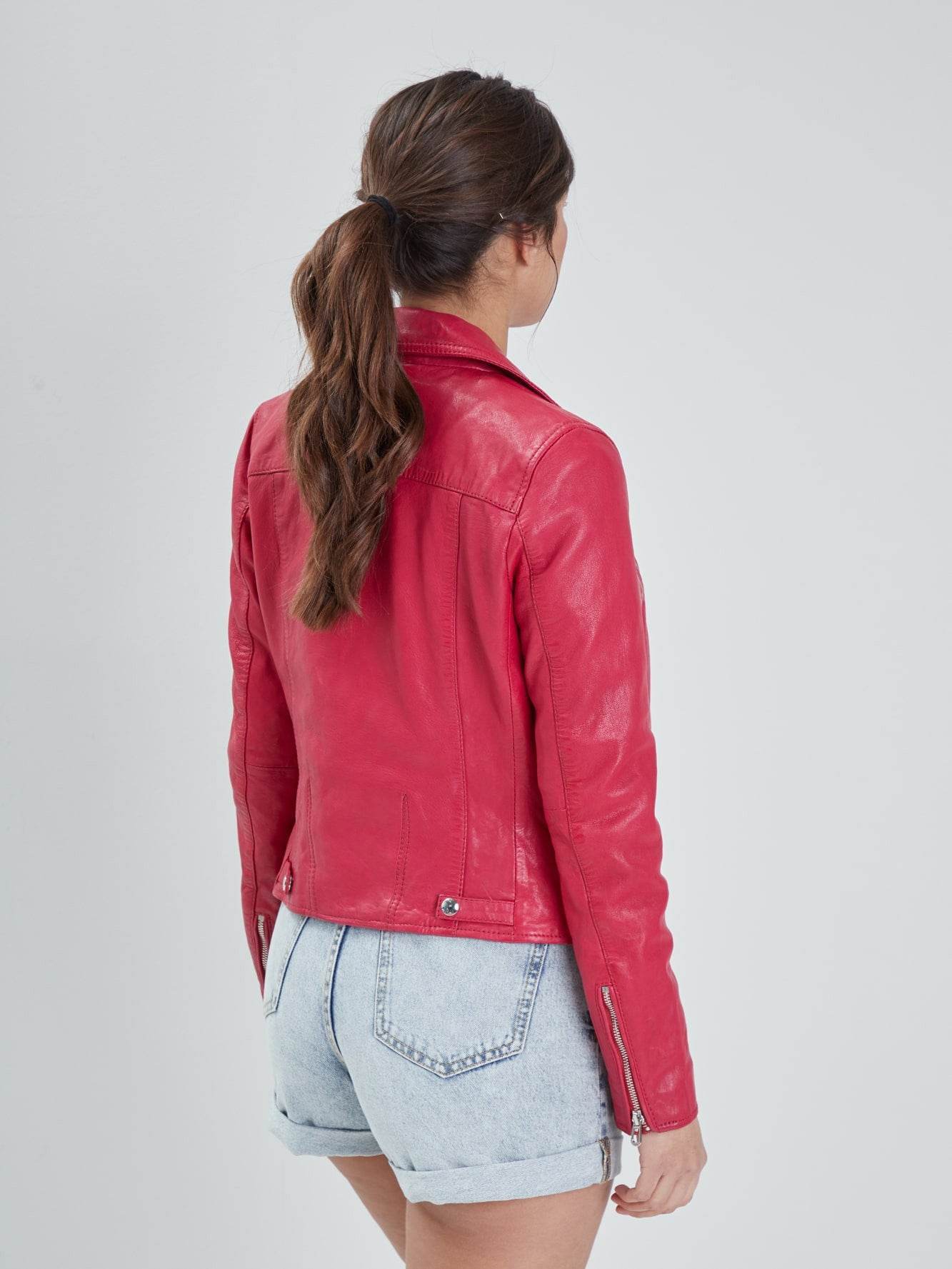 Olympe - Blouson biker cuir femme - Image 16