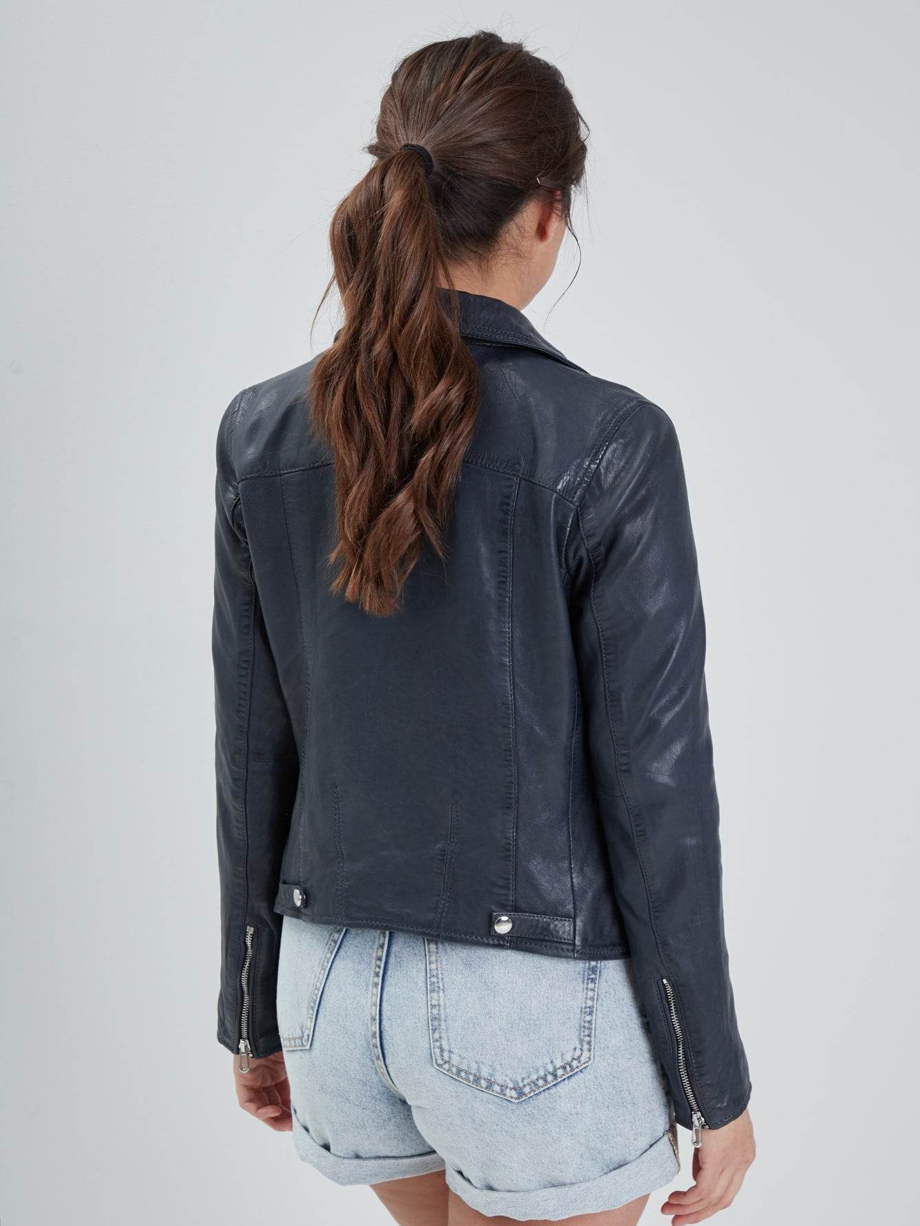 Olympe - Blouson biker cuir femme - Image 21