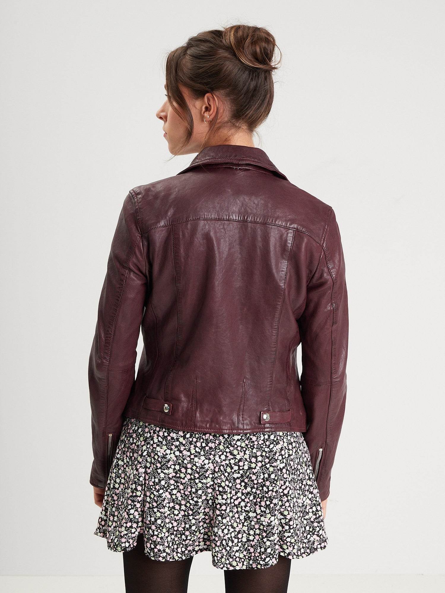 Olympe - Blouson biker cuir femme - Image 29