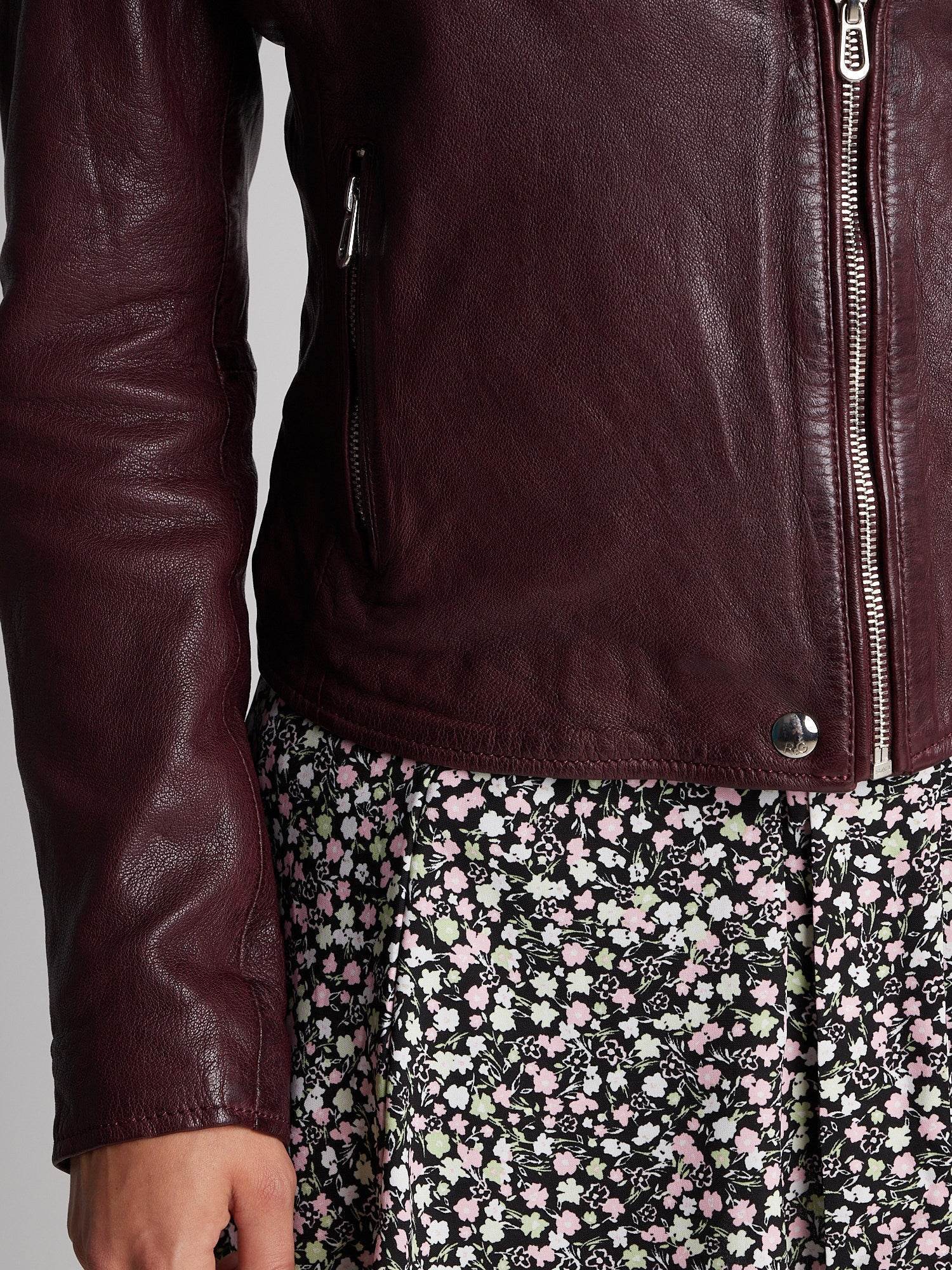 Olympe - Blouson biker cuir femme - Image 32