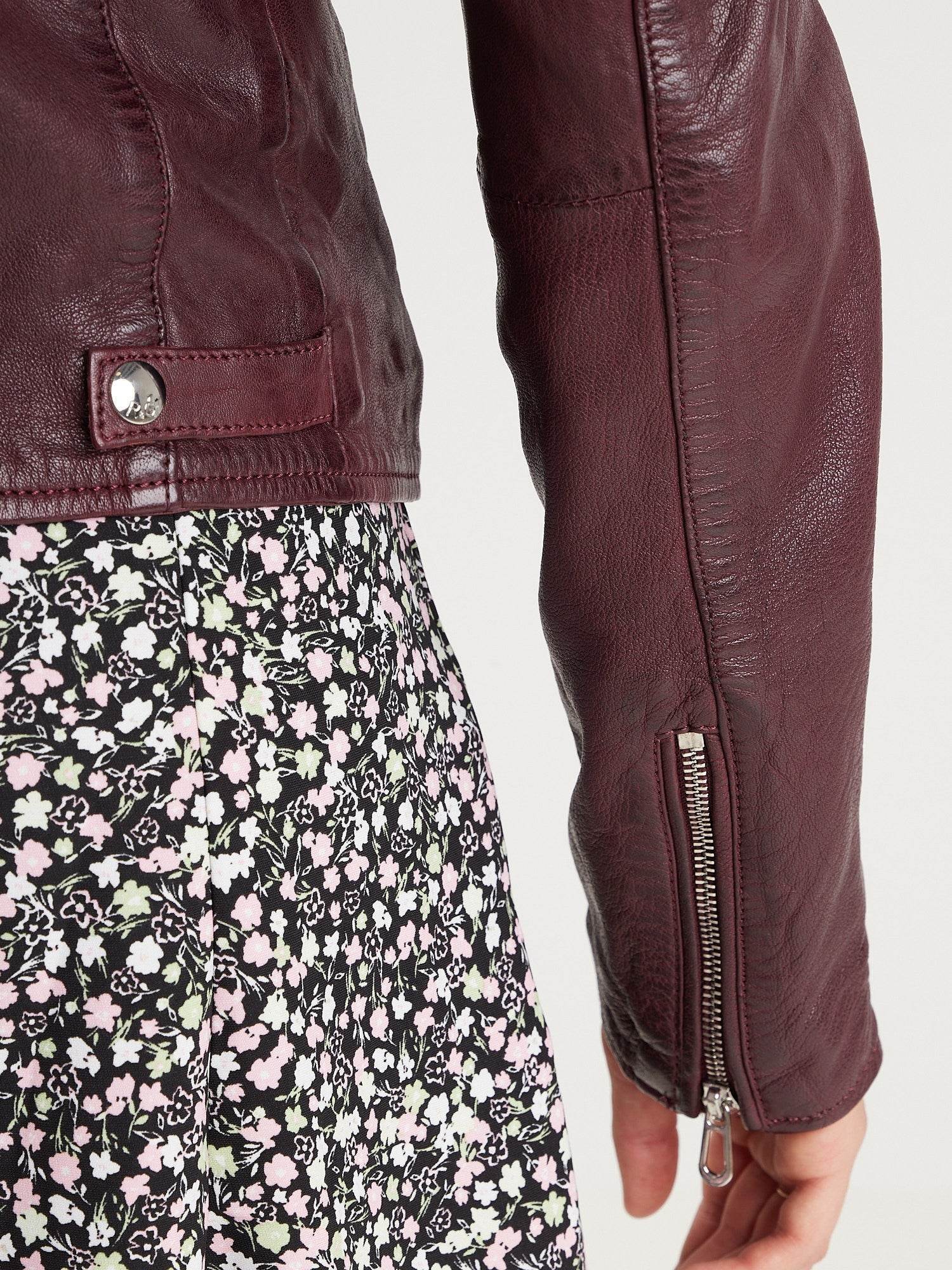 Olympe - Blouson biker cuir femme - Image 33