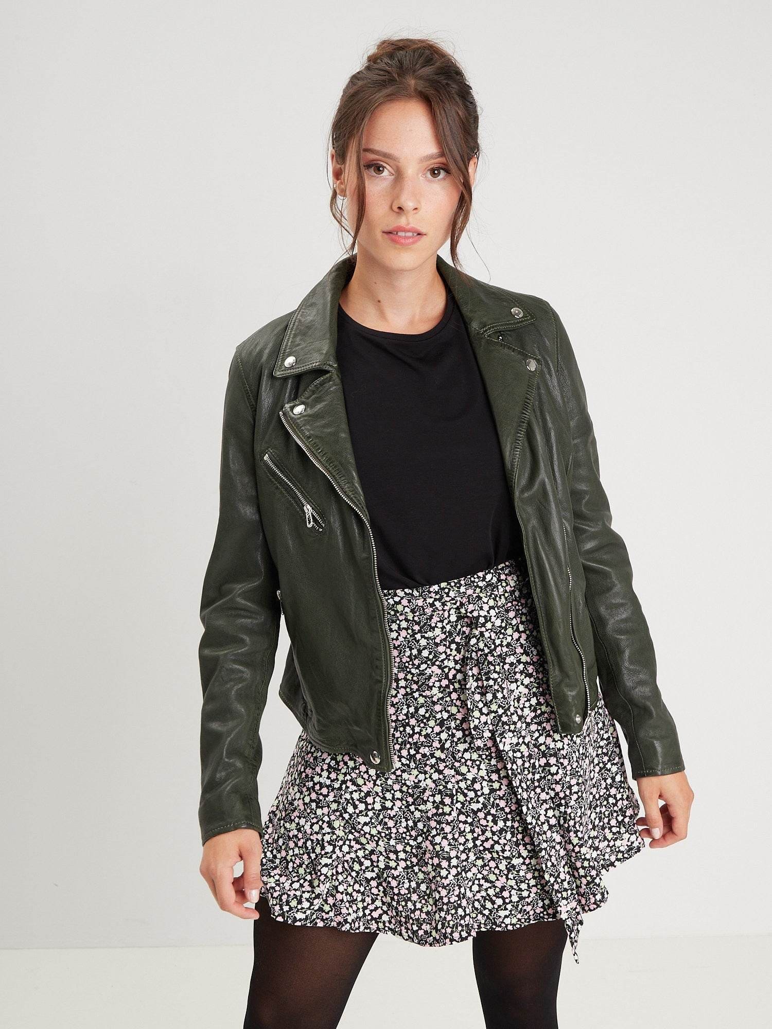 Olympe - Blouson biker cuir femme - Image 34