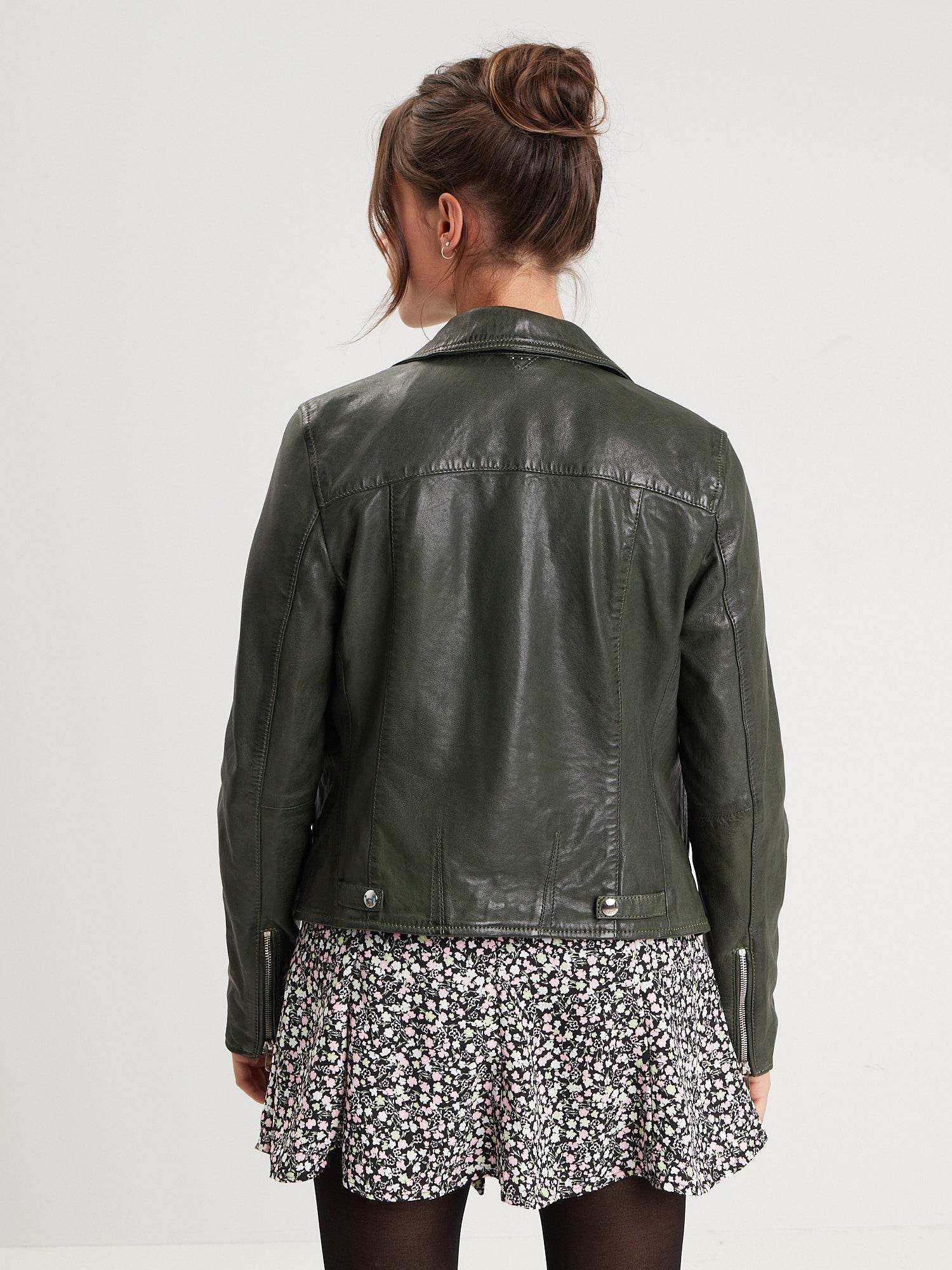 Olympe - Blouson biker cuir femme - Image 36