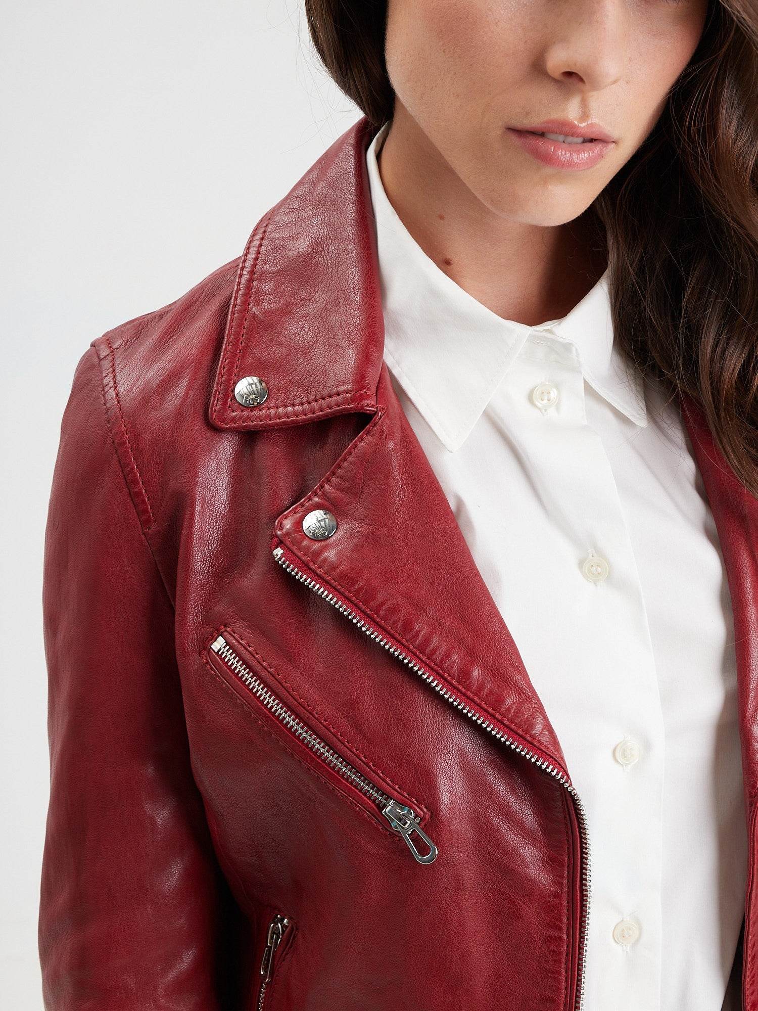 Olympe - Blouson biker cuir femme - Image 43