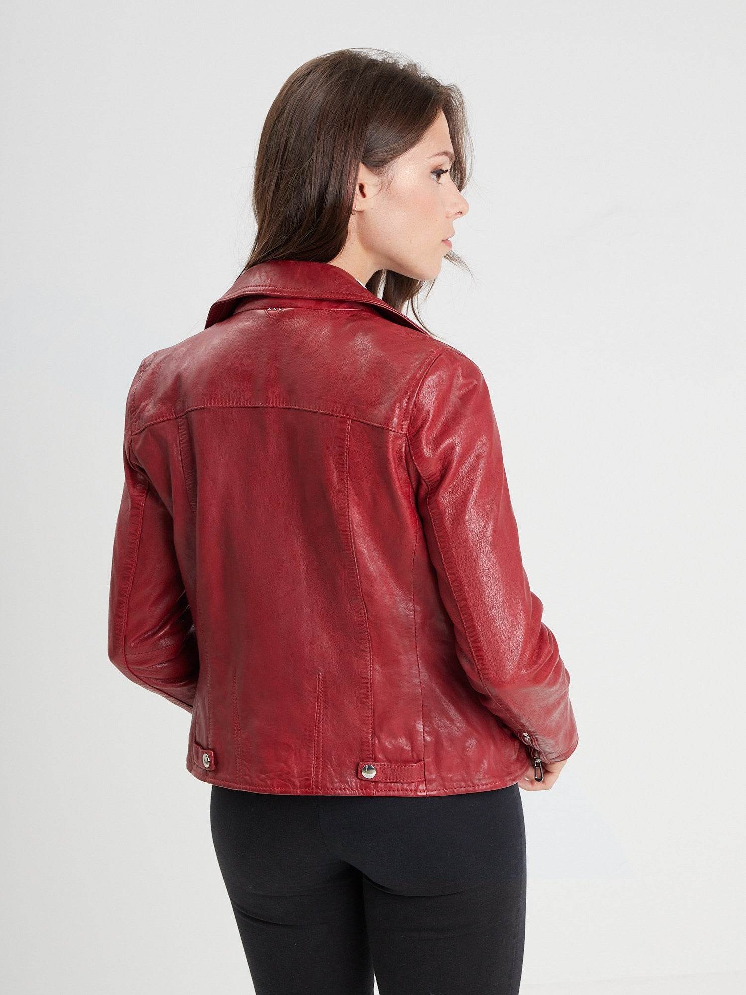 Olympe - Blouson biker cuir femme - Image 45