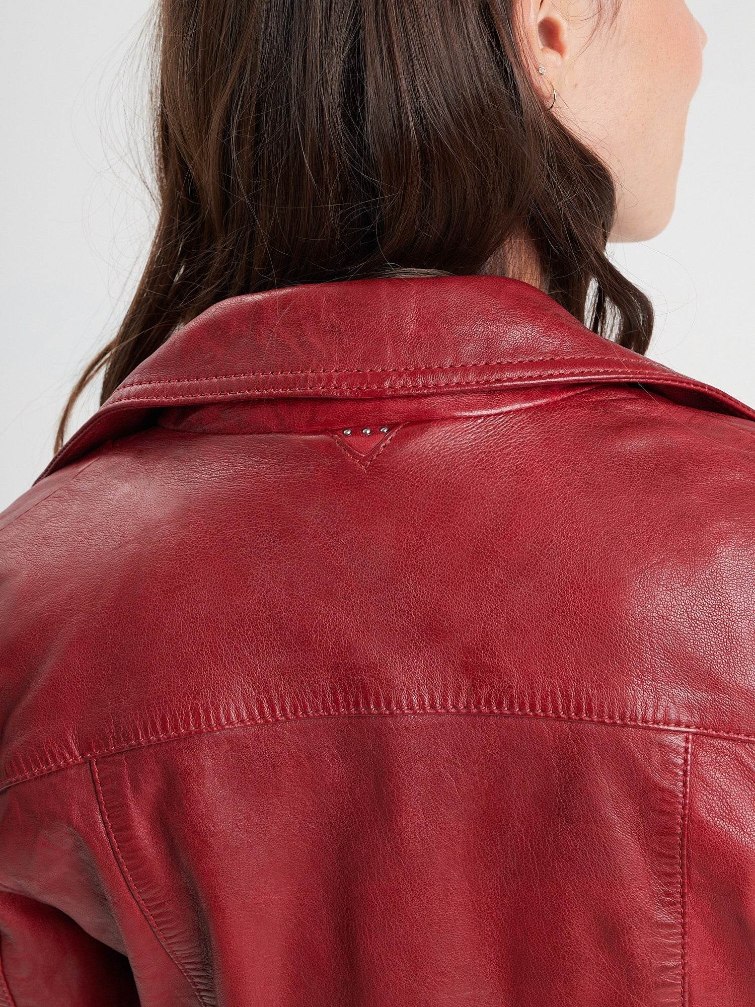 Olympe - Blouson biker cuir femme - Image 46