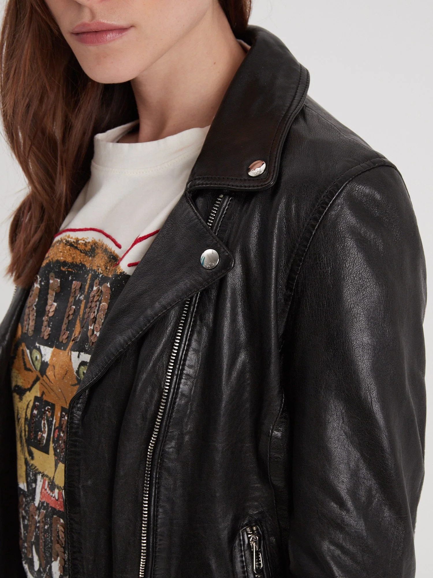 Olympe - Blouson biker cuir femme - Image 49