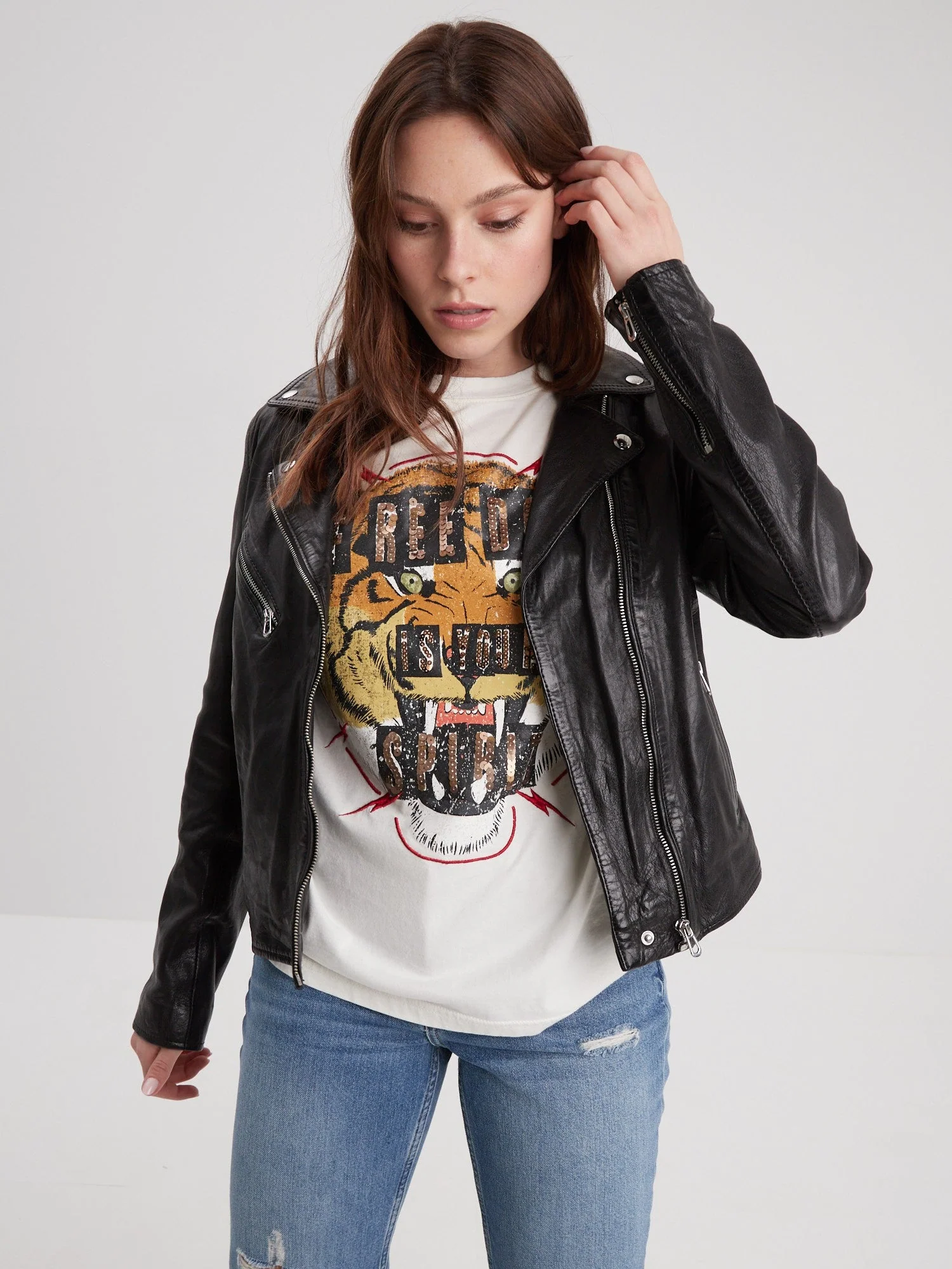 Olympe - Blouson biker cuir femme - Image 52
