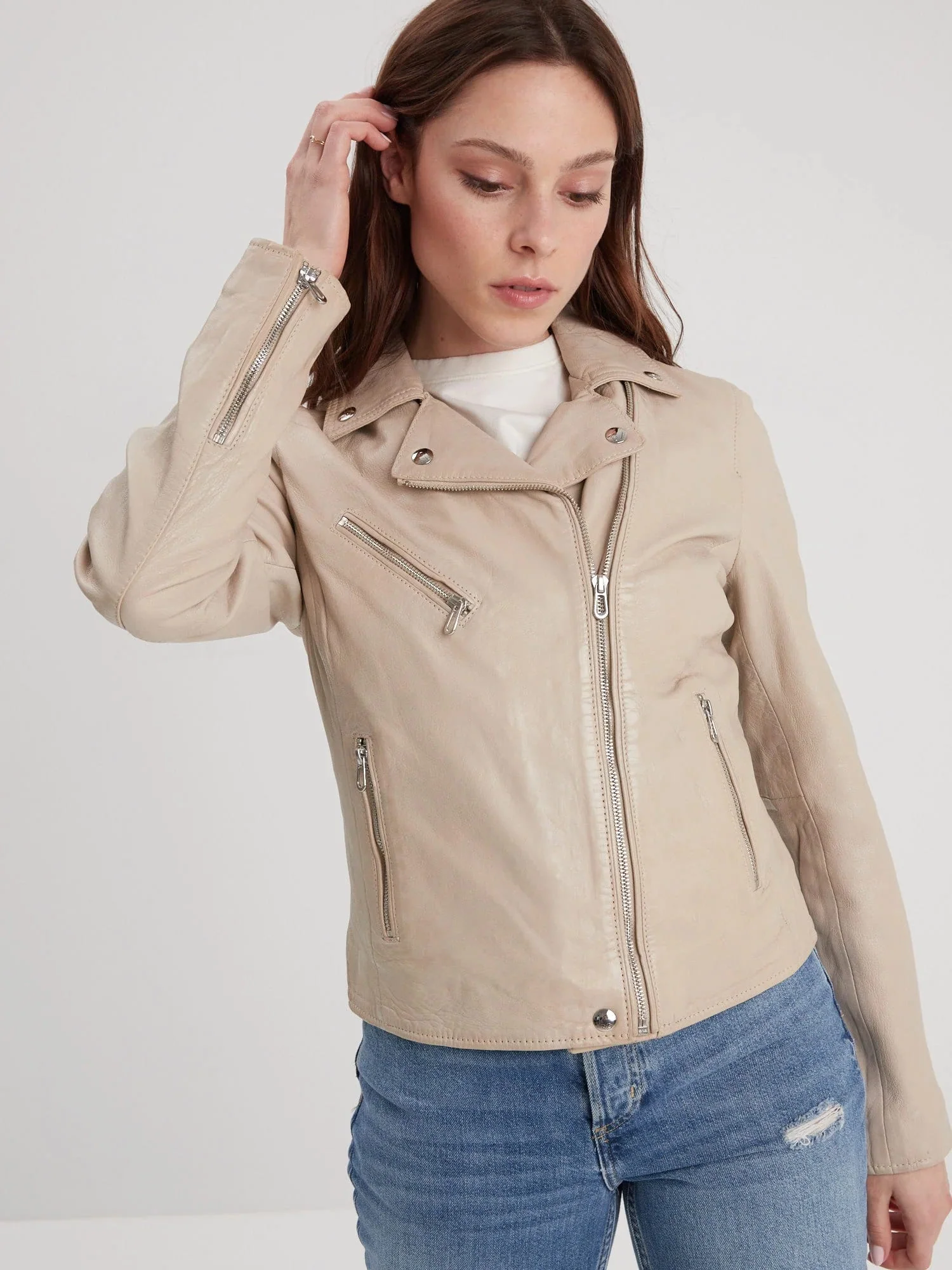 Olympe - Blouson biker cuir femme - Image 60
