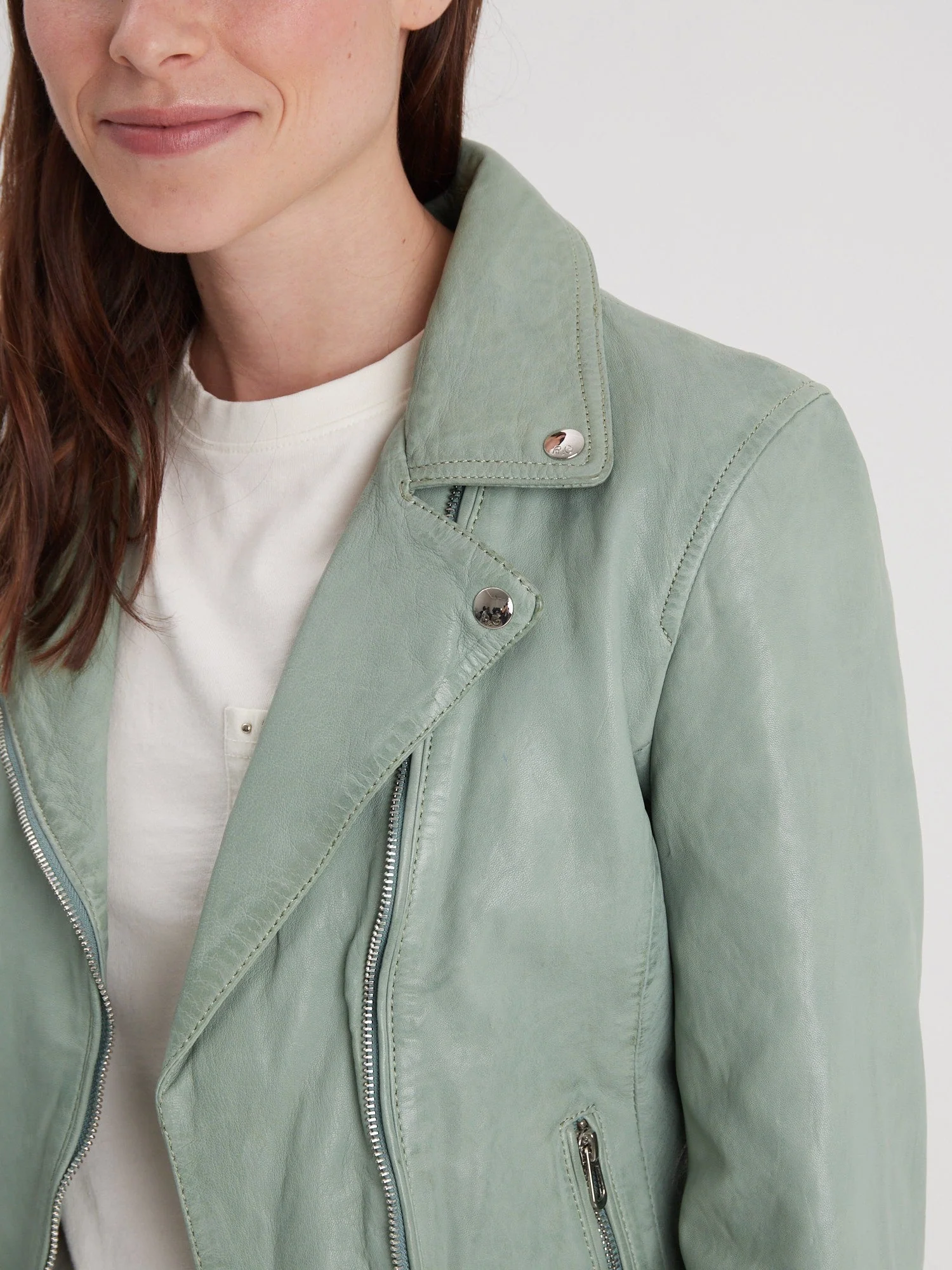 Olympe - Blouson biker cuir femme - Image 75