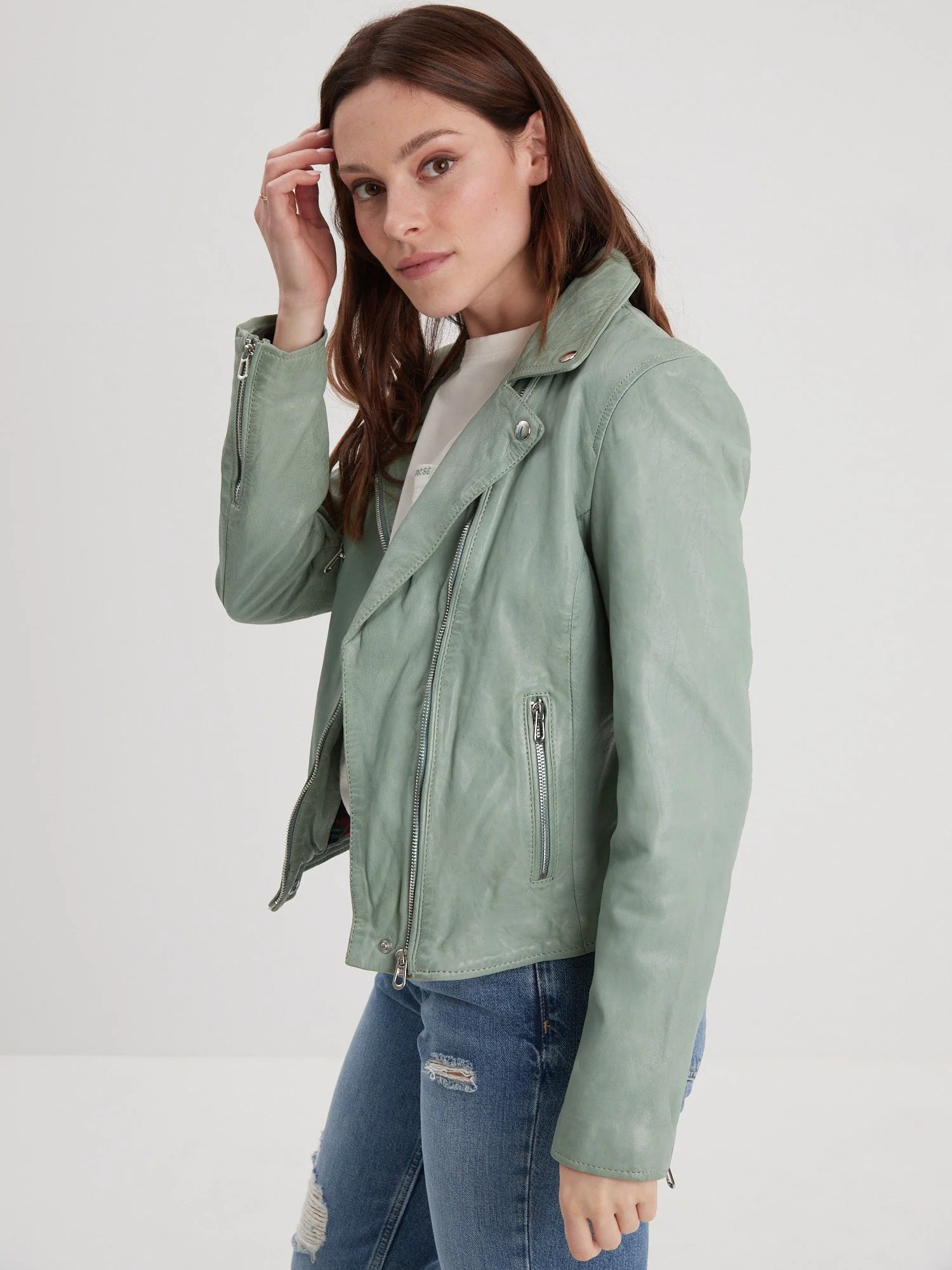 Olympe - Blouson biker cuir femme - Image 76