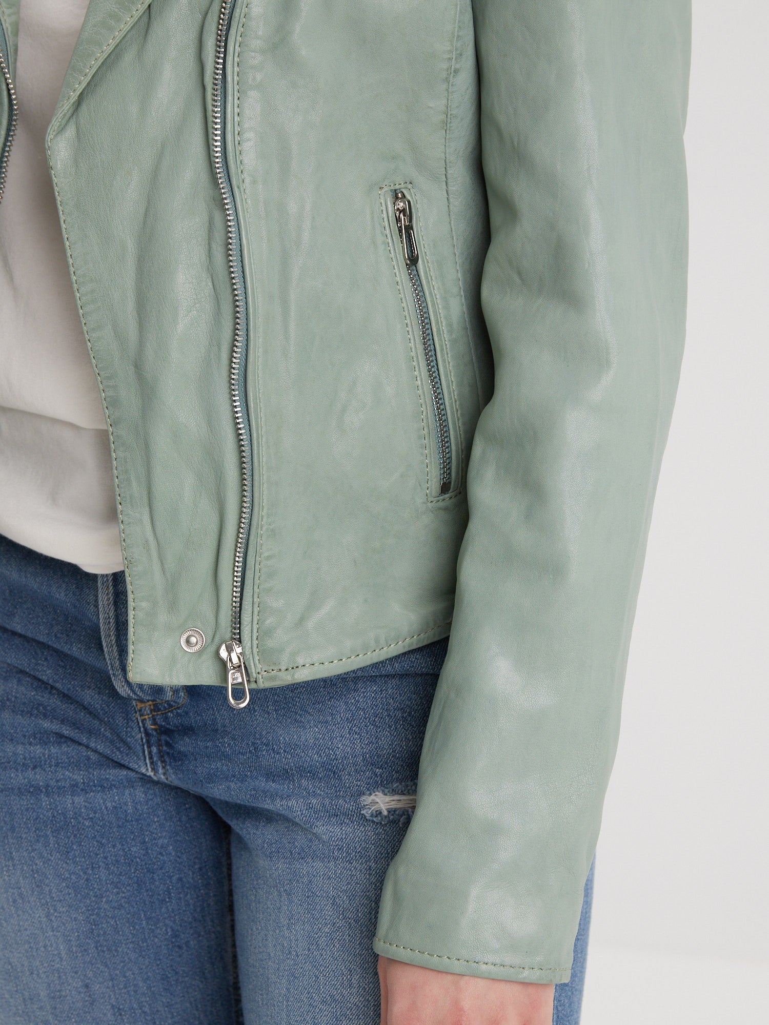 Olympe - Blouson biker cuir femme - Image 80