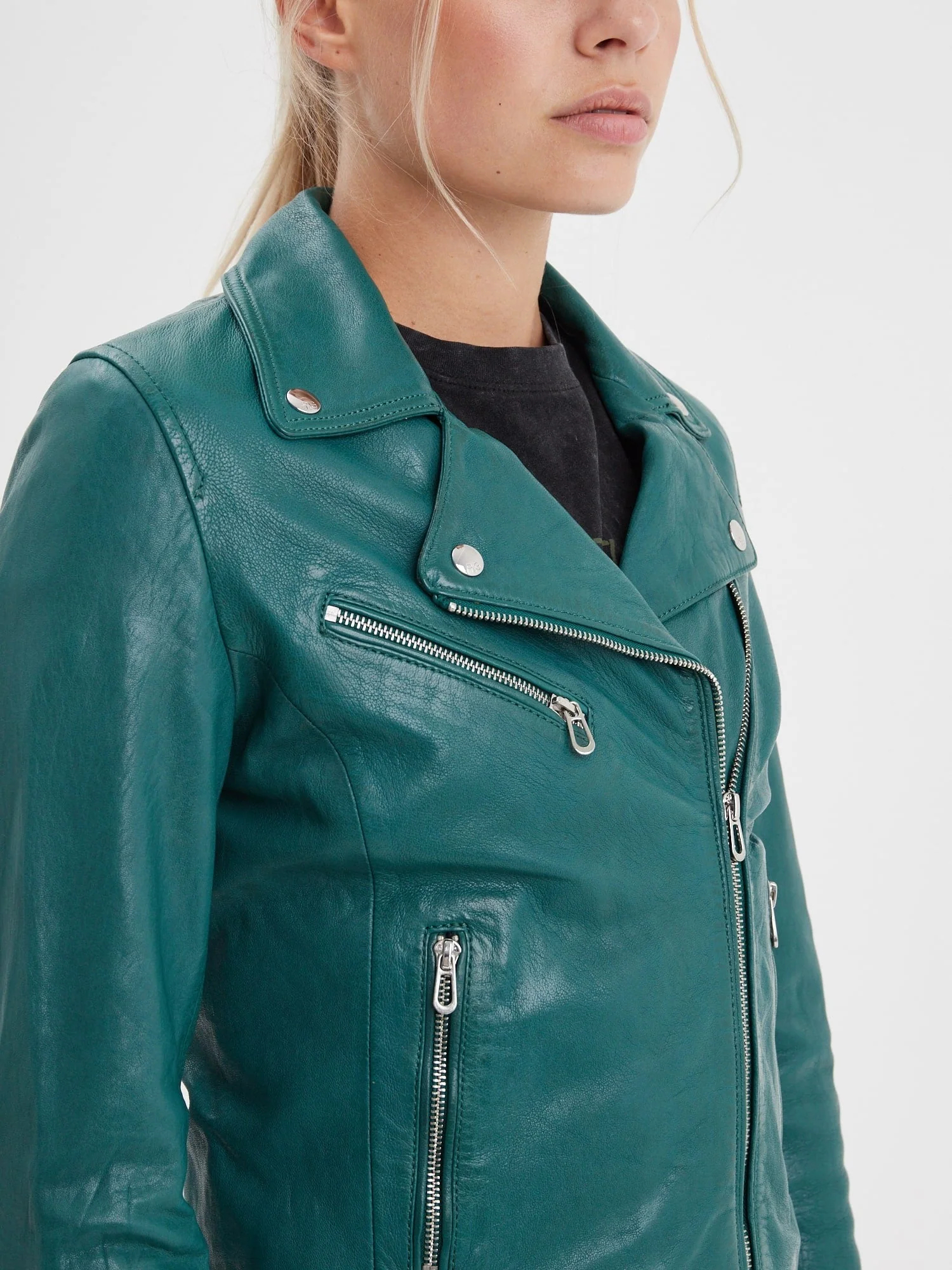 Olympe - Blouson biker cuir femme - Image 83