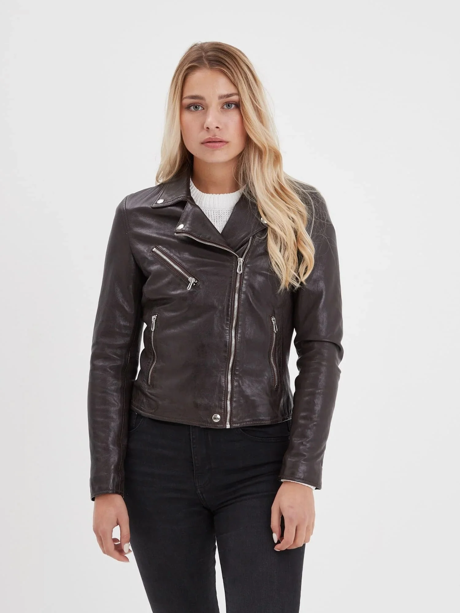 Olympe - Blouson biker cuir femme - Image 87