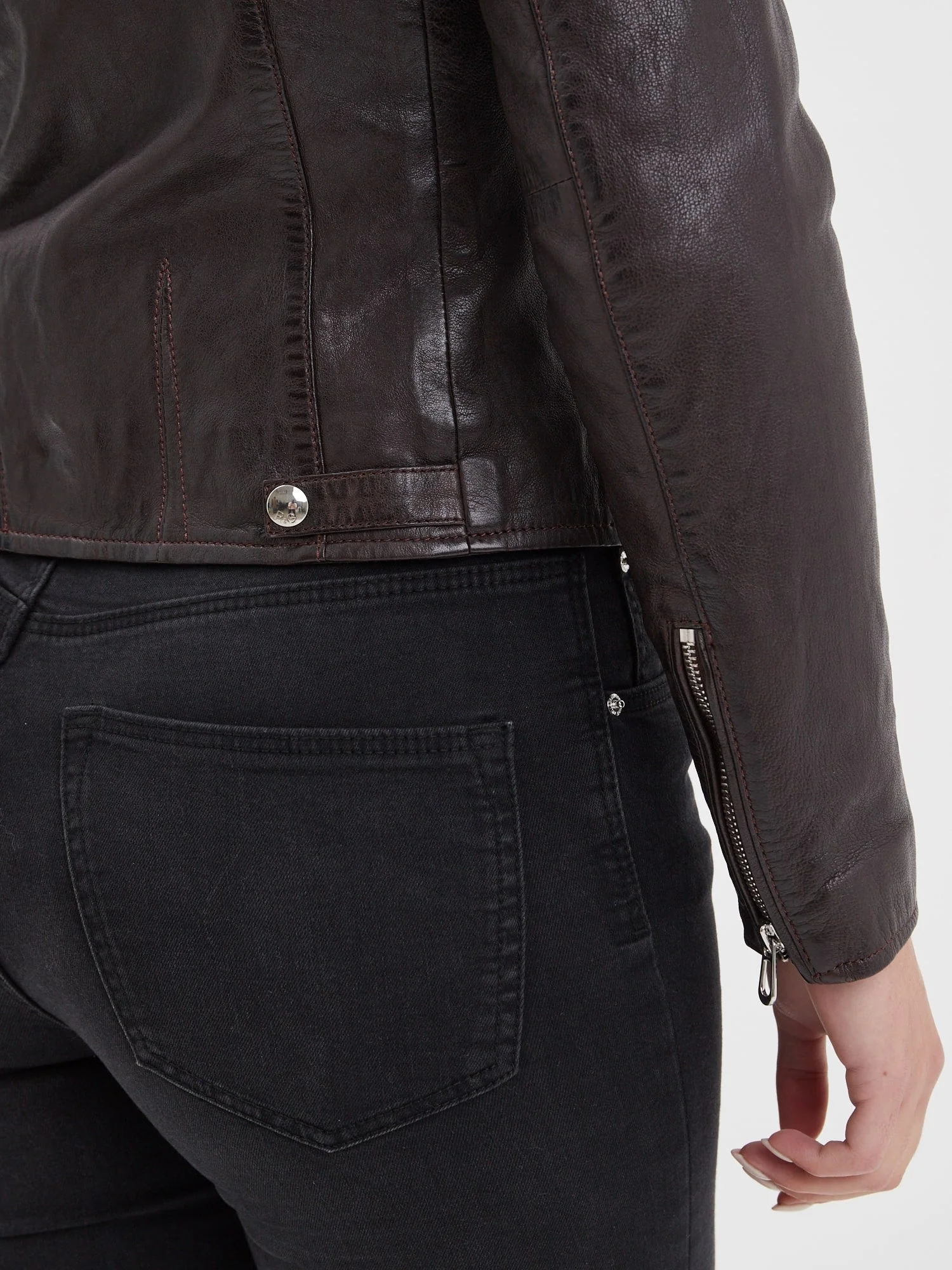 Olympe - Blouson biker cuir femme - Image 89