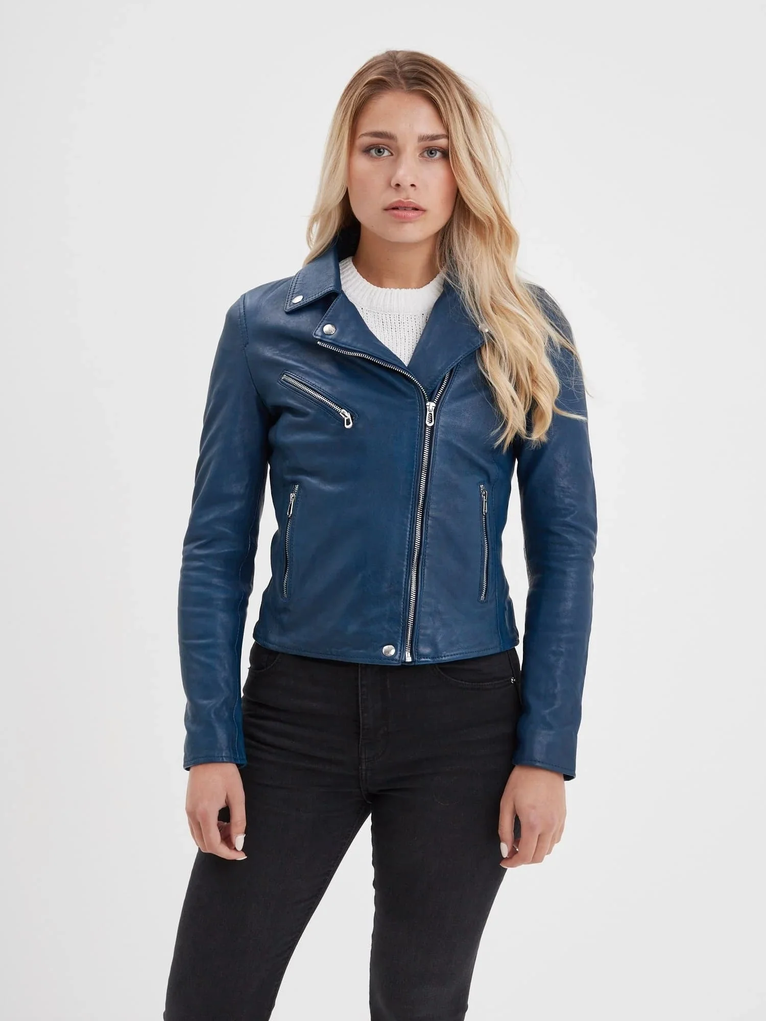 Olympe - Blouson biker cuir femme - Image 91