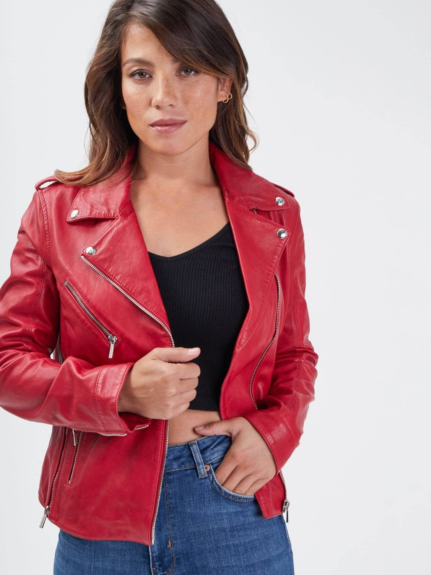 Paloma - Blouson biker cuir femme - Image 16