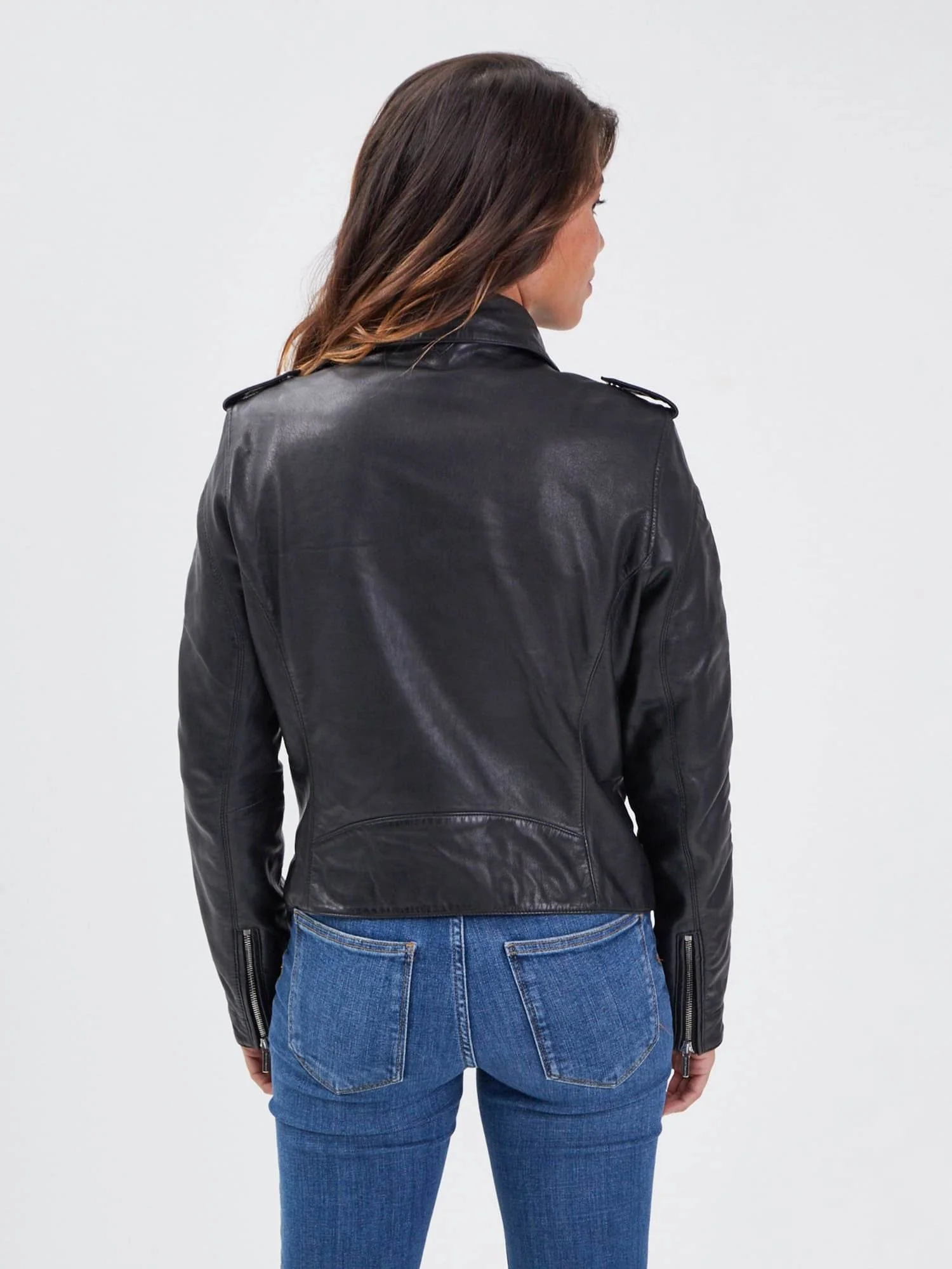 Paloma - Blouson biker cuir femme - Image 3