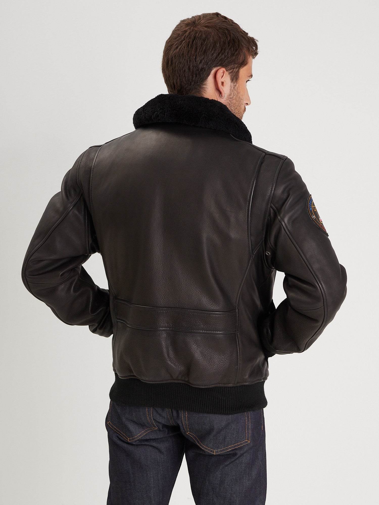 Phantom - Blouson cuir aviateur homme - Image 5