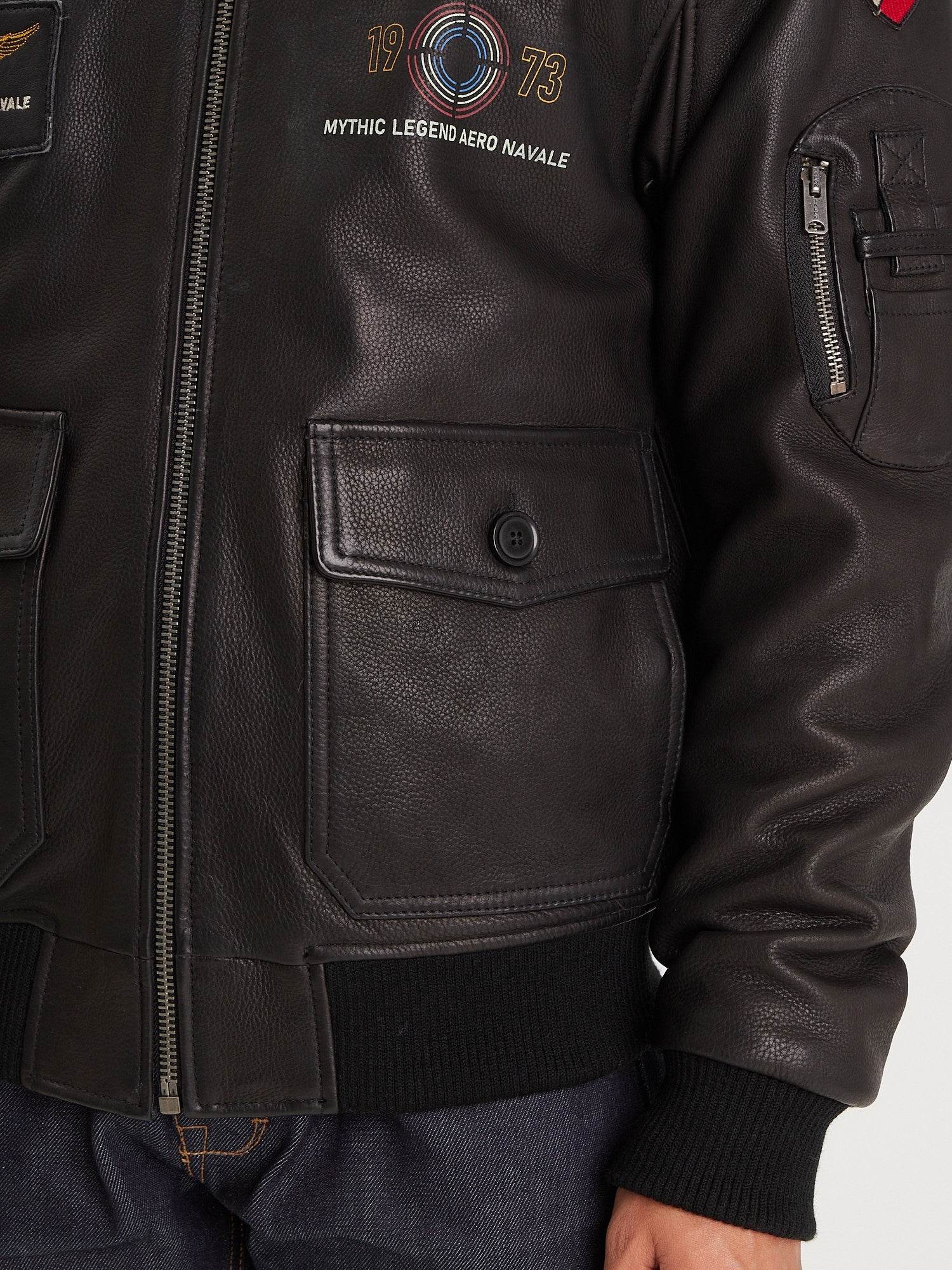 Phantom - Blouson cuir aviateur homme - Image 6