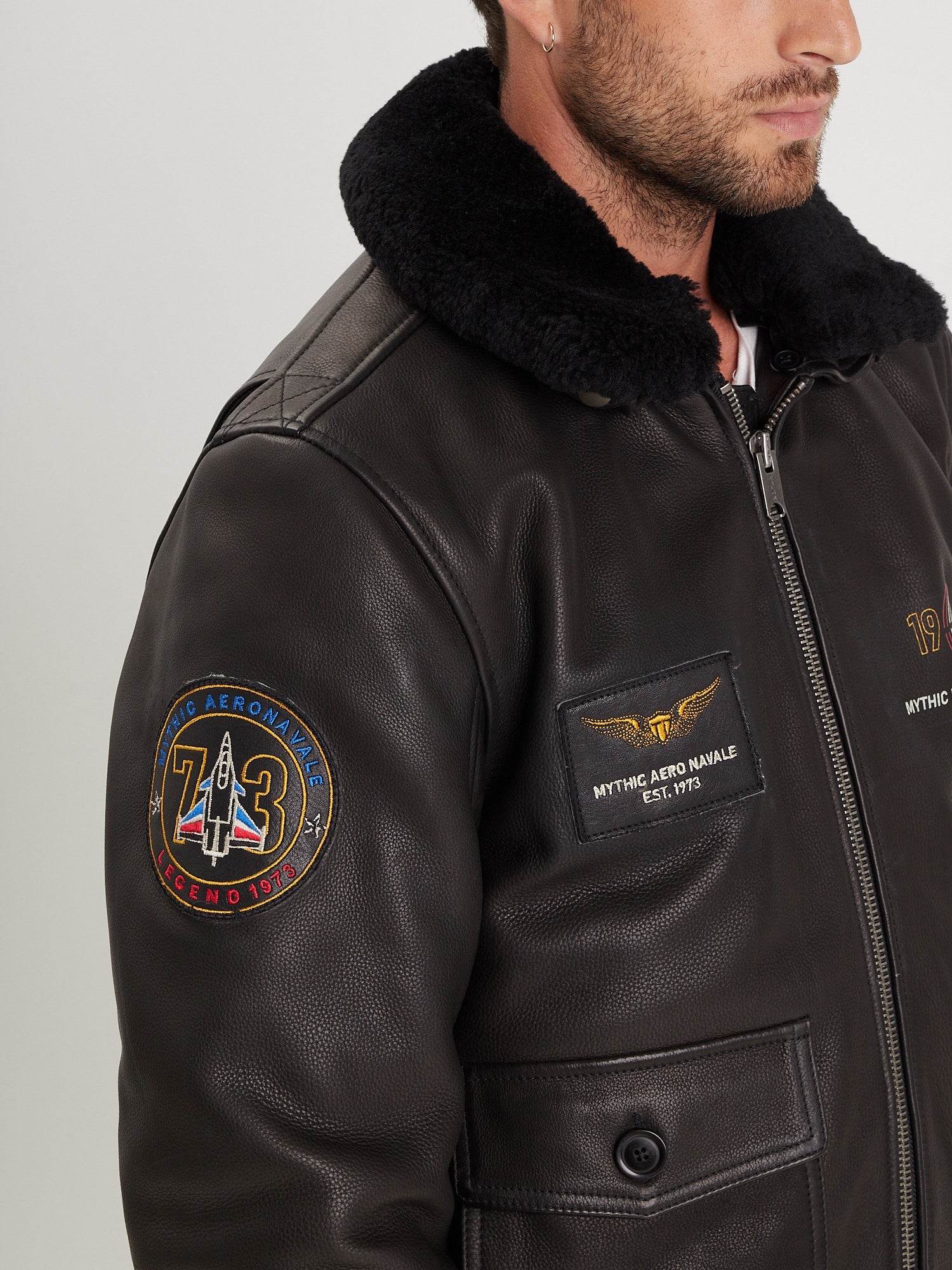 Phantom - Blouson cuir aviateur homme - Image 7