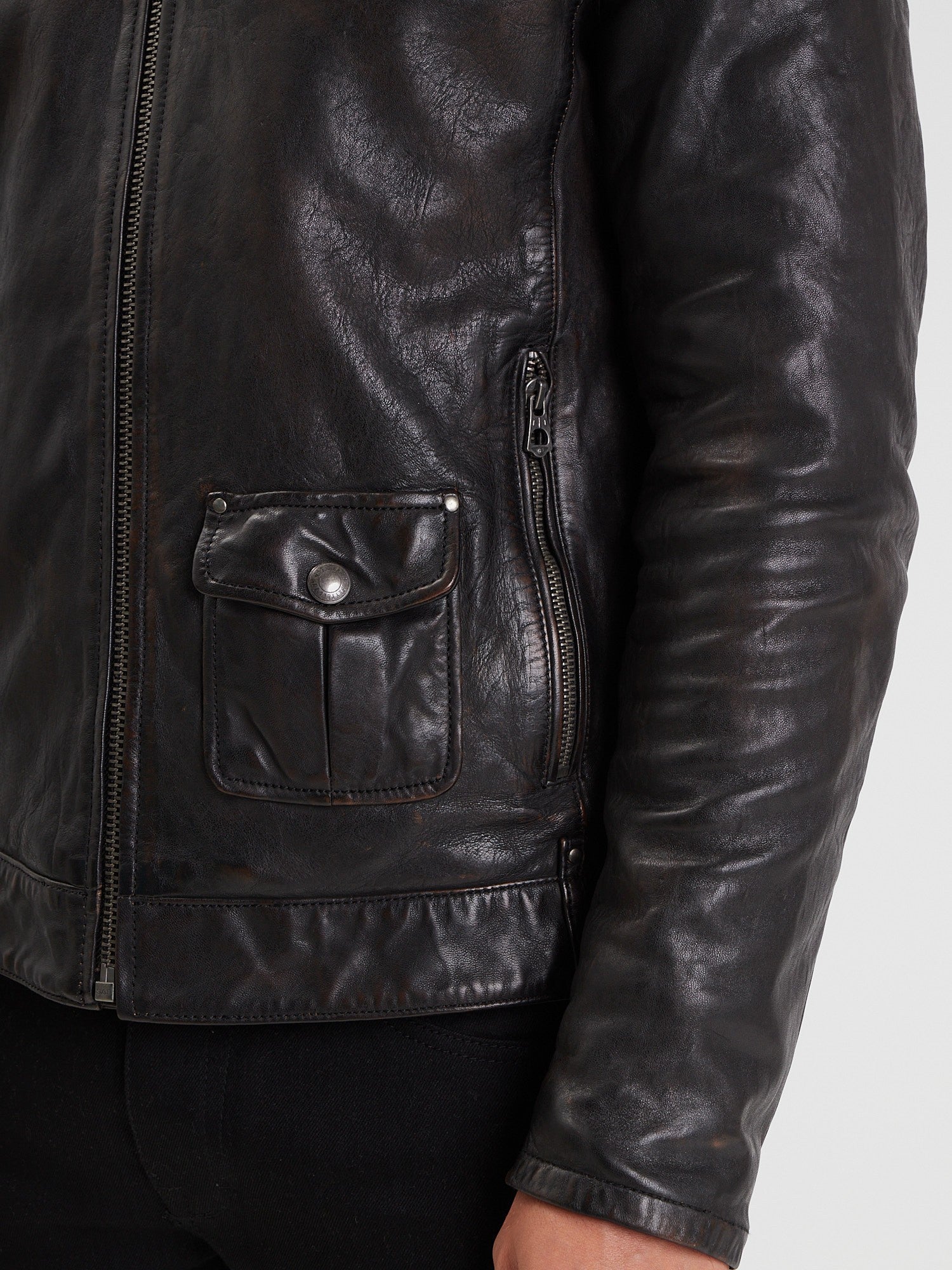 Pirate - Blouson aviateur cuir homme - Image 4