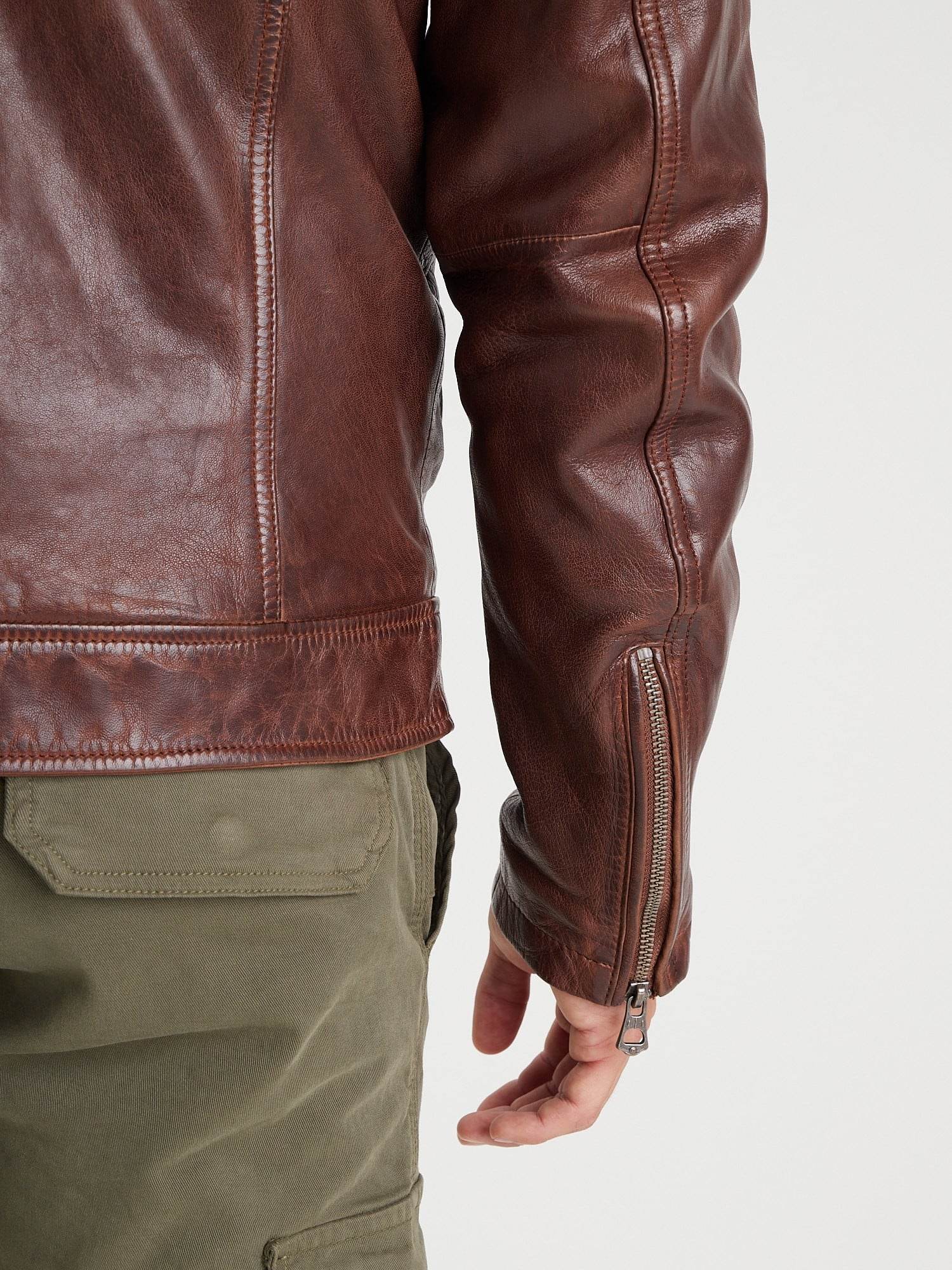 Platon - Blouson cuir aviateur homme - Image 5