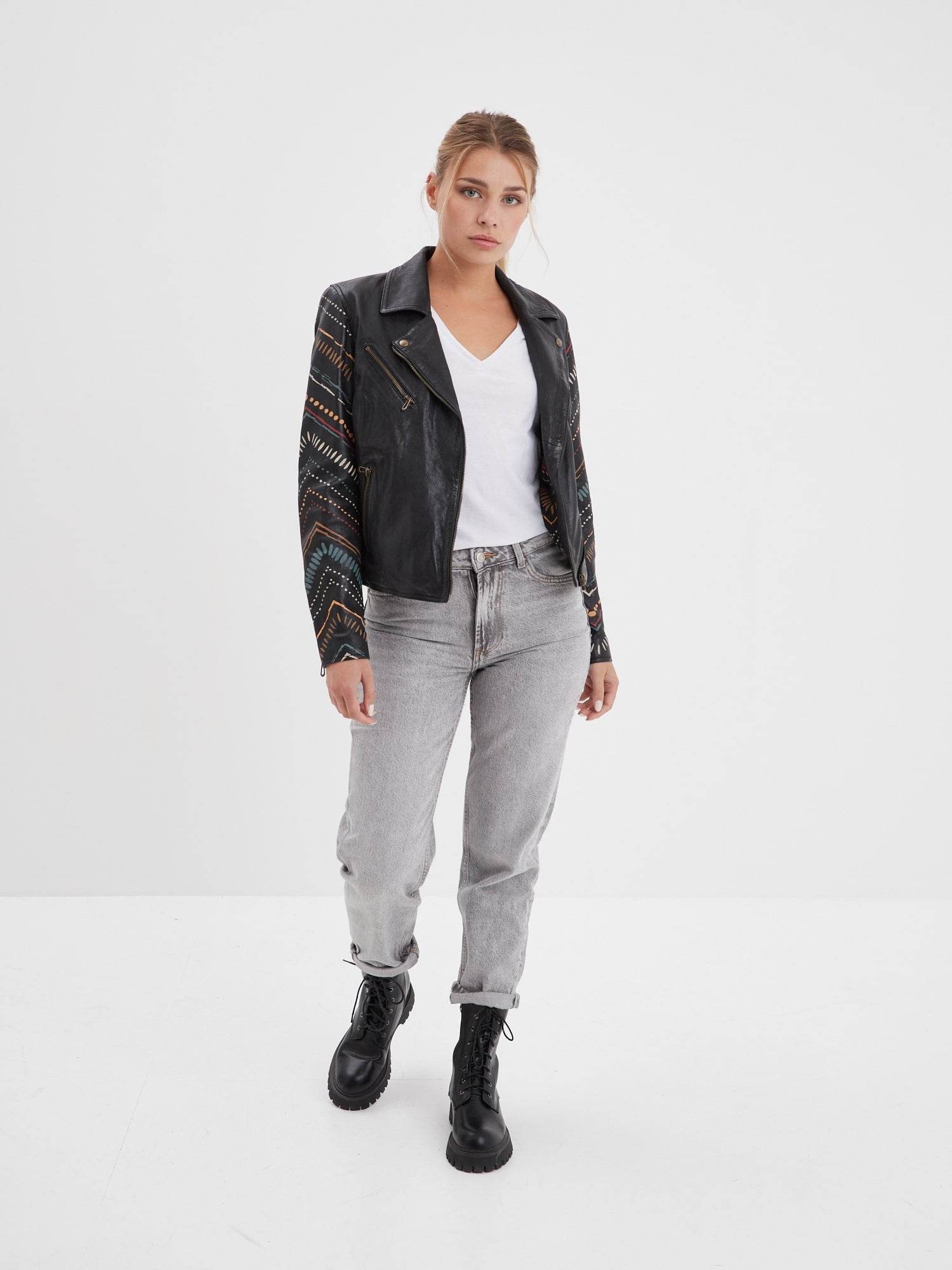 Printili - Blouson cuir fantaisie bohème - Image 2
